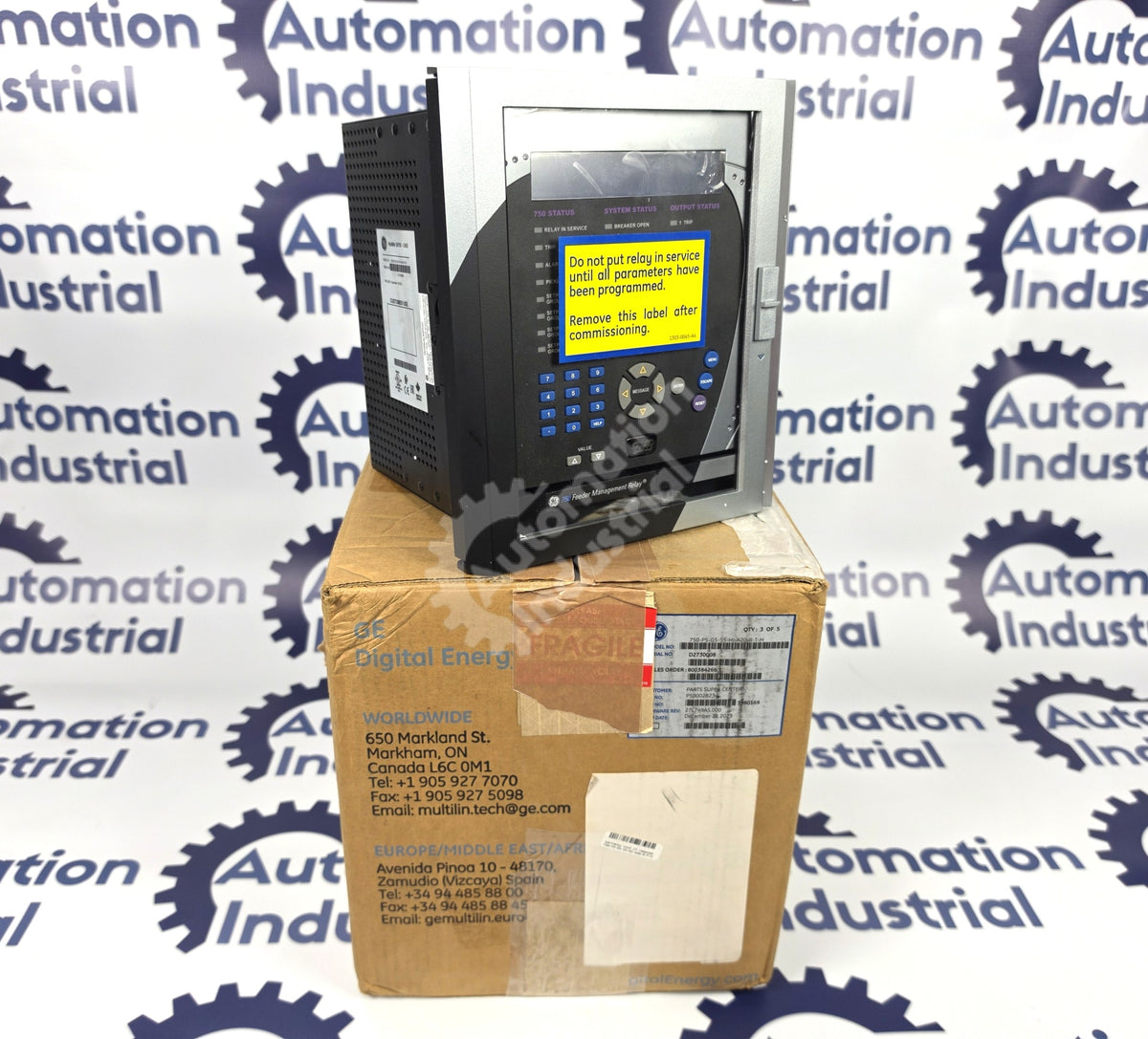 750-P5-G5-S5-HI-A20-R-T-H By GE Vernova Multilin Feeder Management Relay NSFP