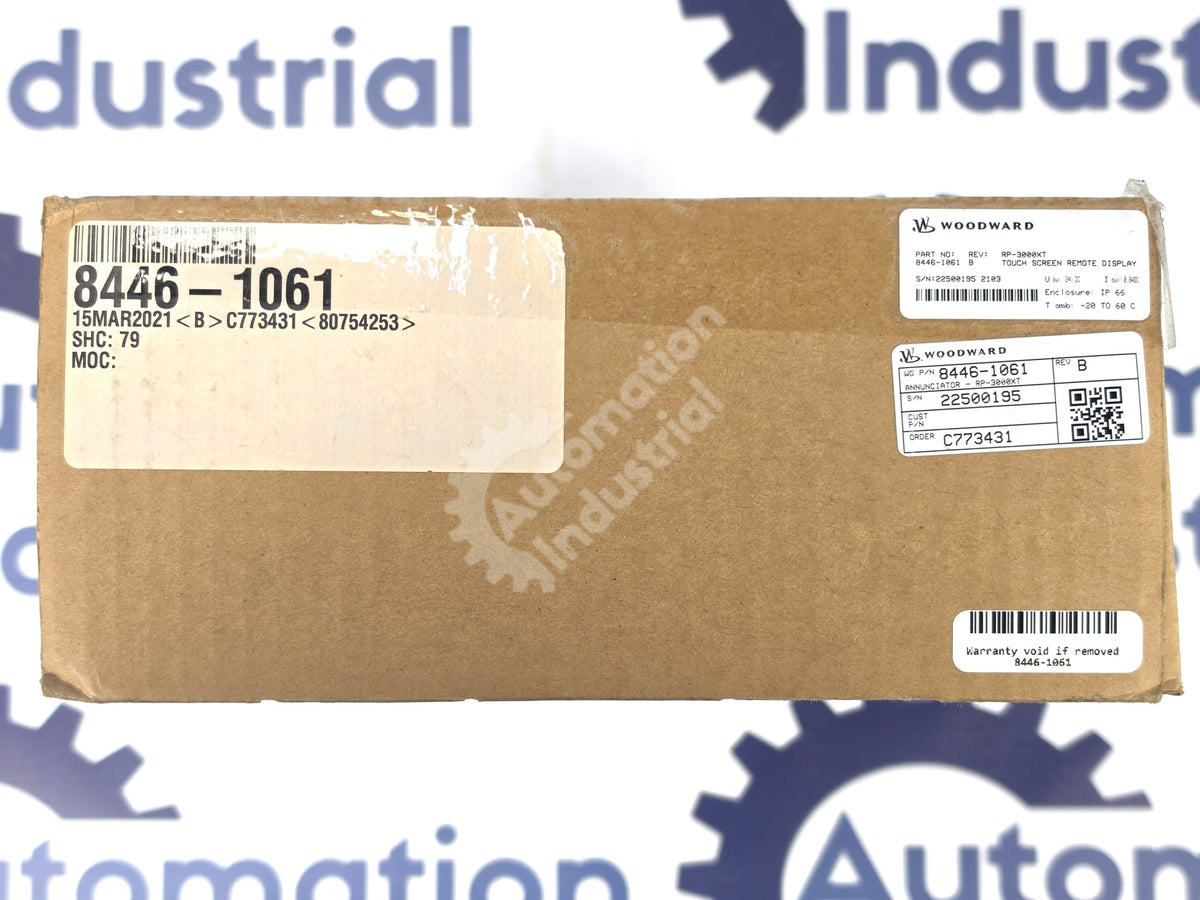 8446-1061 By Woodward Remote Annunciator Color Touchscreen Panel NSFP