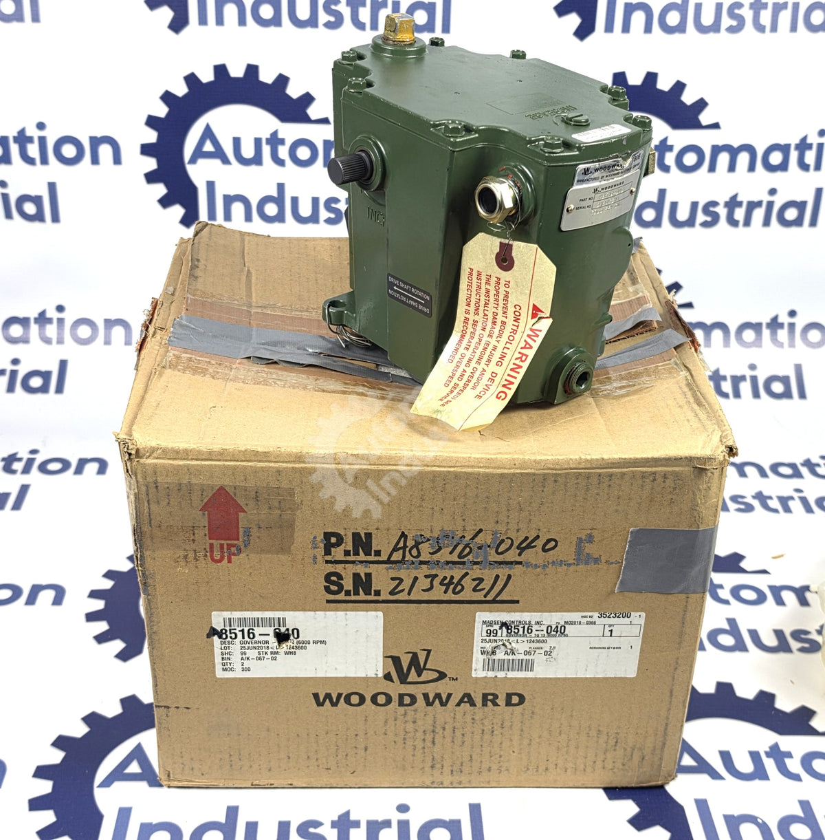 A8516-040 By Woodward Hydraulic Valve Actuator Turbine Governor NSFP