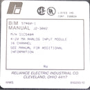 61C540A By Reliance Electric 4-20 MA 16Ch Analog Input Current Module AutoMax