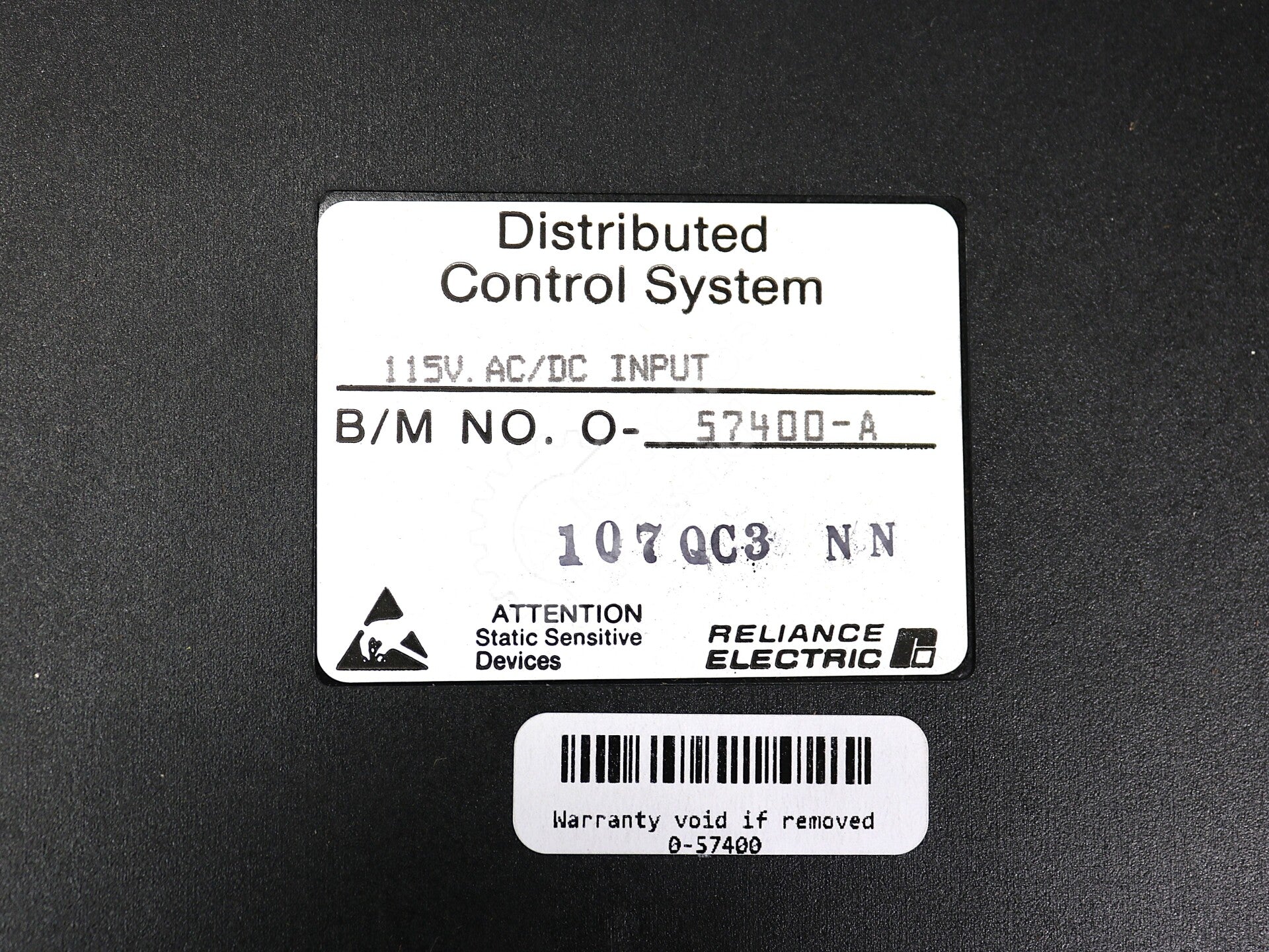 0-57400 By Reliance Electric 0-57400-A 115VAC/DC Distributed Control System NSFP