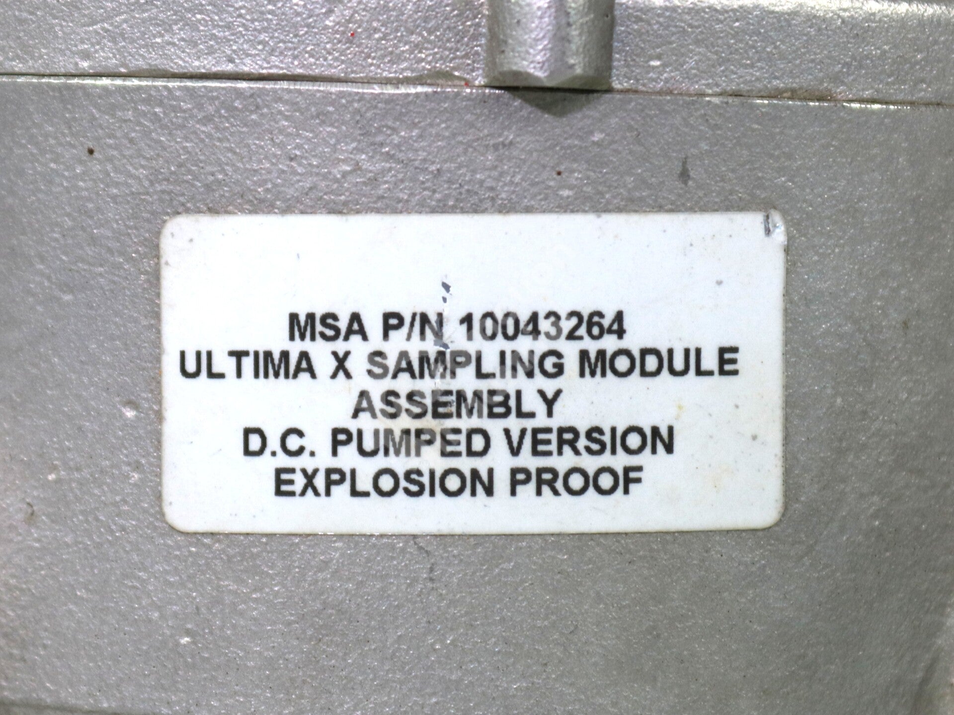 10043264 By MSA Ultima X Gas Monitor Sampling Module Assembly