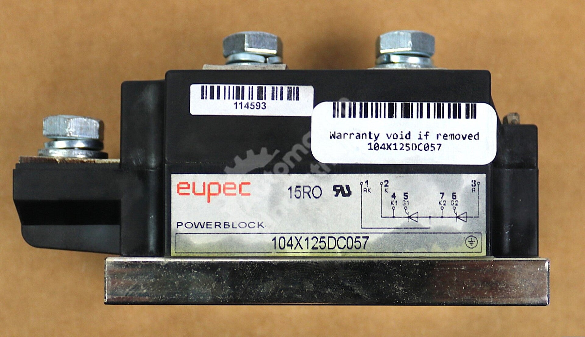 104X125DC057 By Eupec Powerblock Module