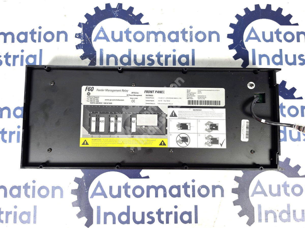 12A0-0001-07 by GE Vernova Multilin F60 Feeder Management Relay Front Panel NSNB