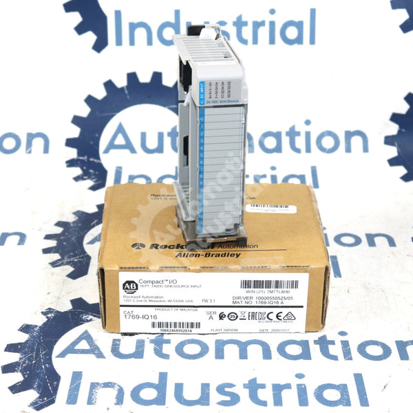 1769-IQ16 By Allen Bradley 16-Point 24VDC Sink/Source Input Module NSF