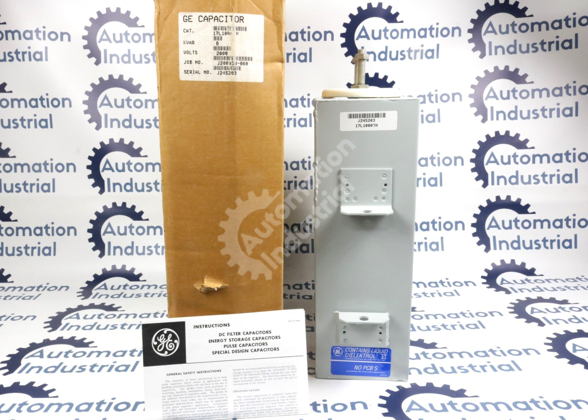 17L1000TH By General Electric 2000VDC Capacitor NSFP