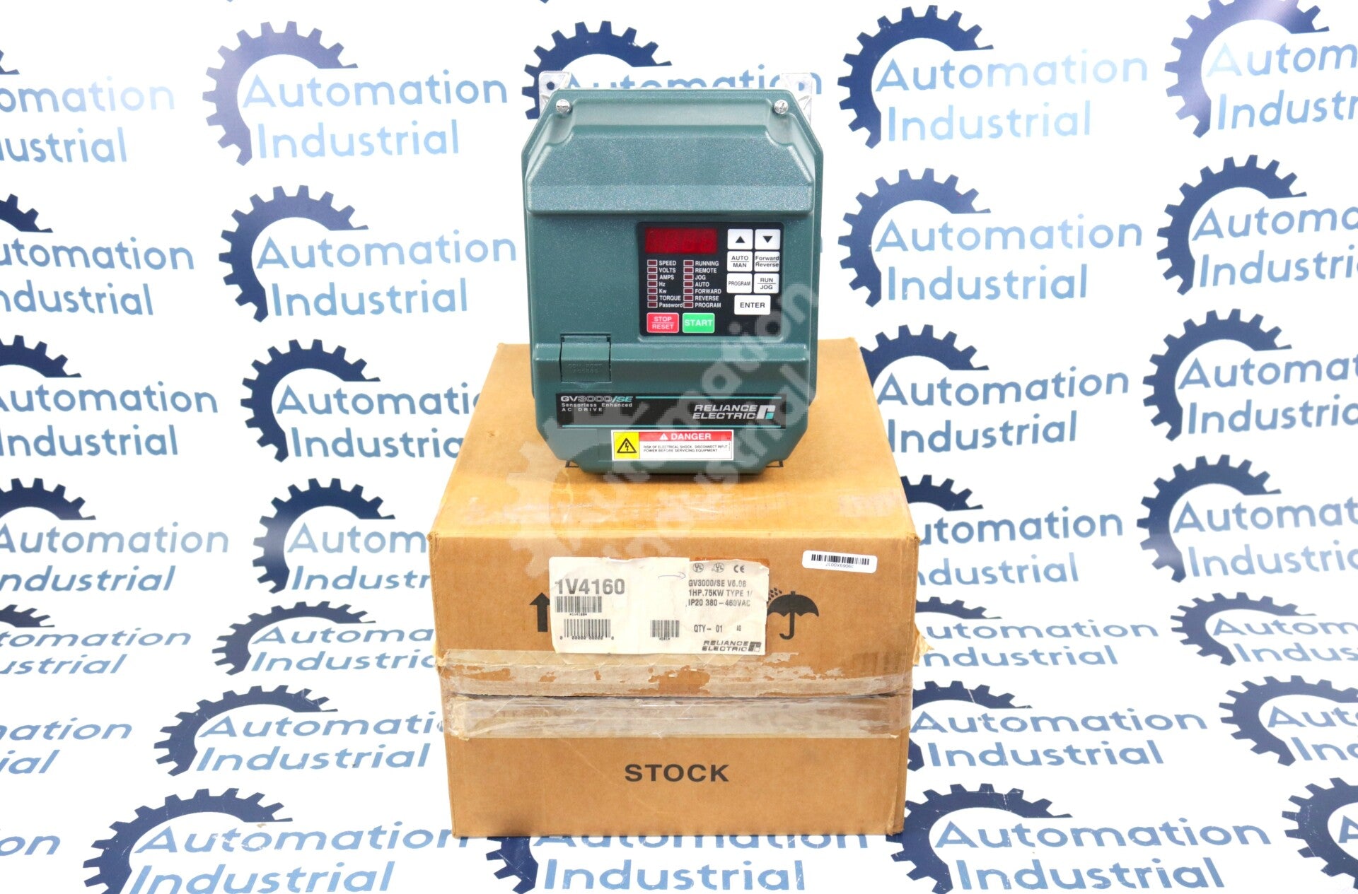 1V4160 By Reliance Electric 3Phase GV-3000 Sensorless AC 1HP Drive NSFP