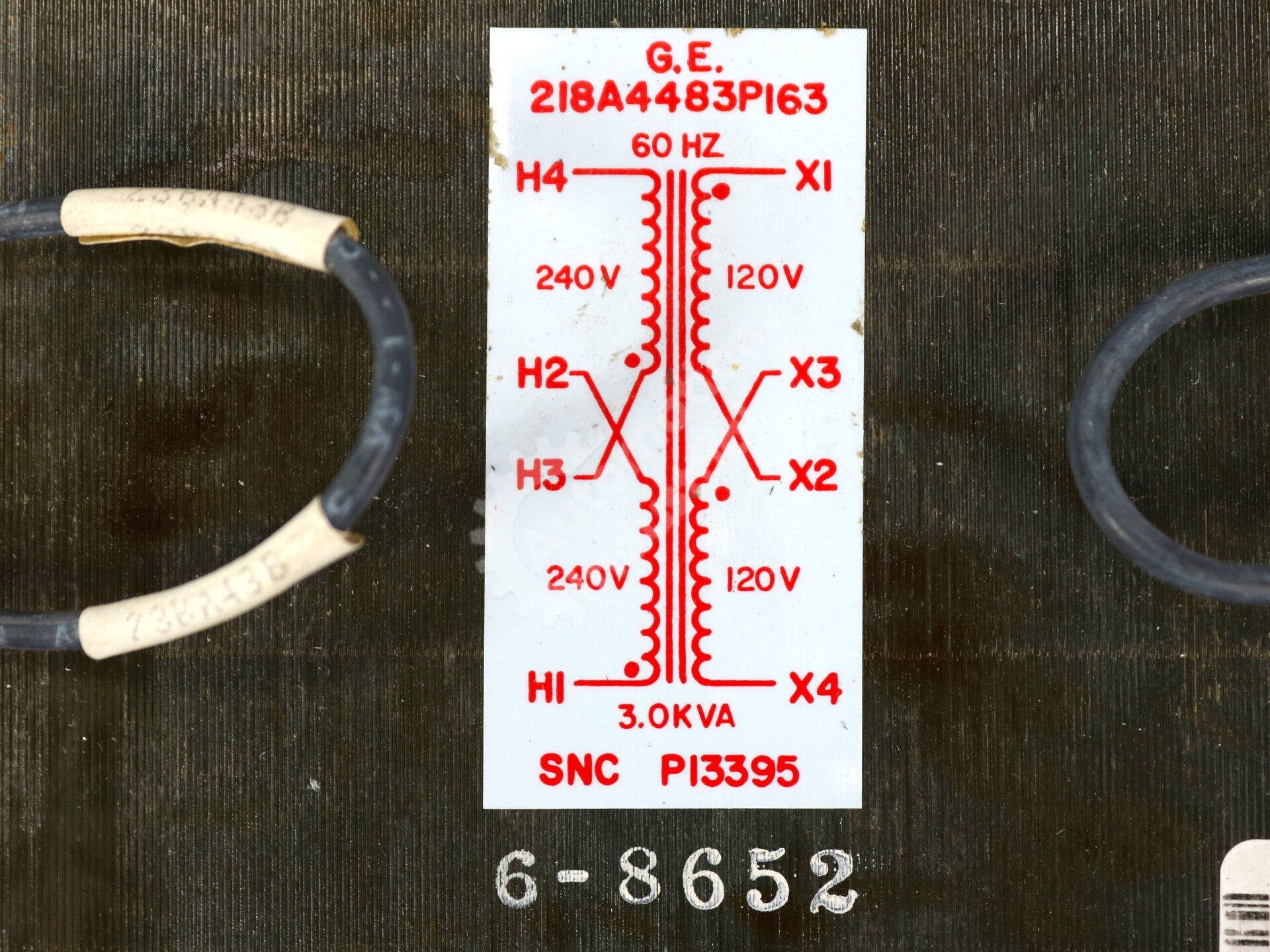 218A4483P163 By General Electric 60HZ 240 VAC Power Transformer