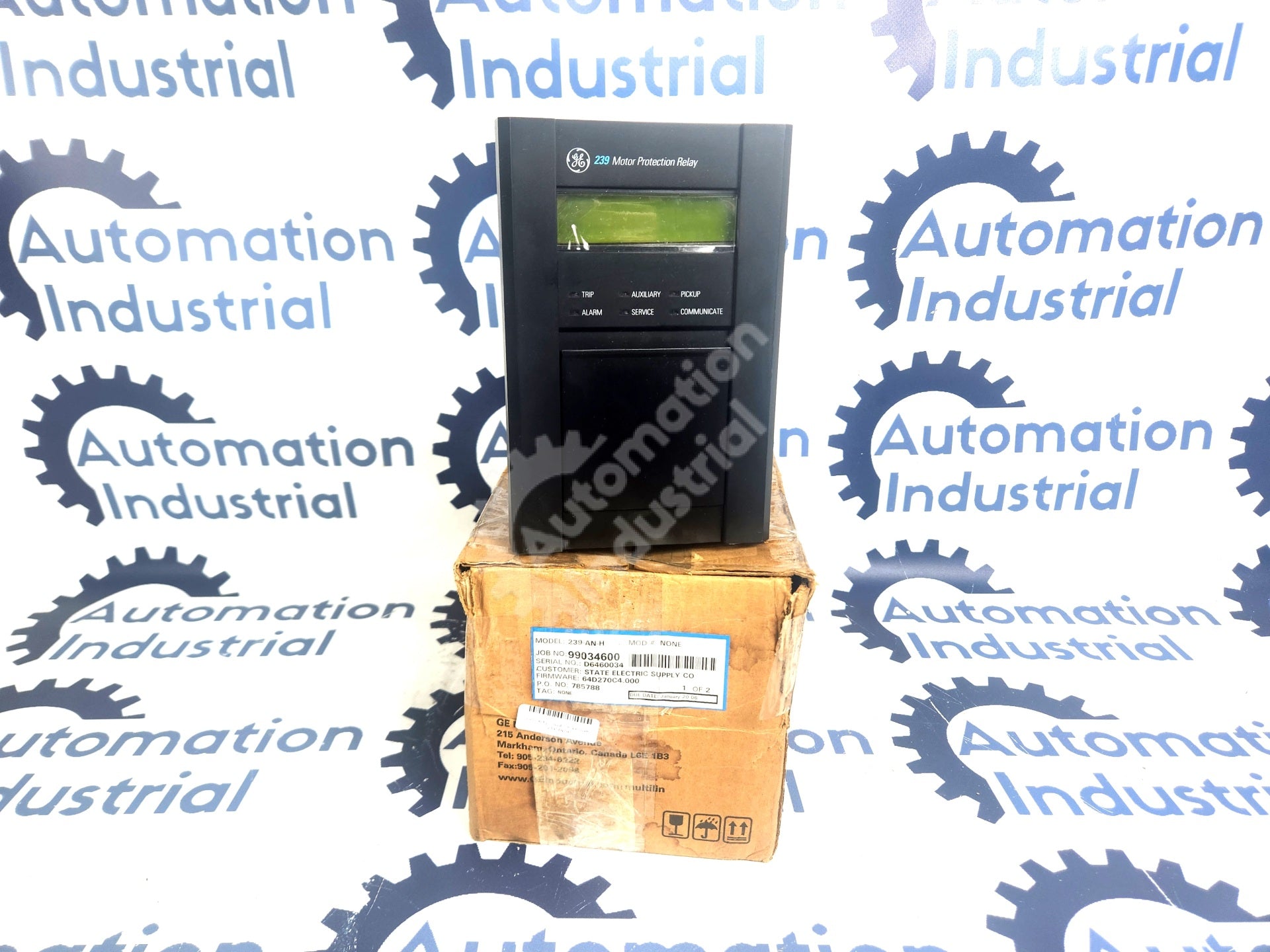 239-AN-H by GE Multilin Motor Protection Relay New Surplus Factory Package