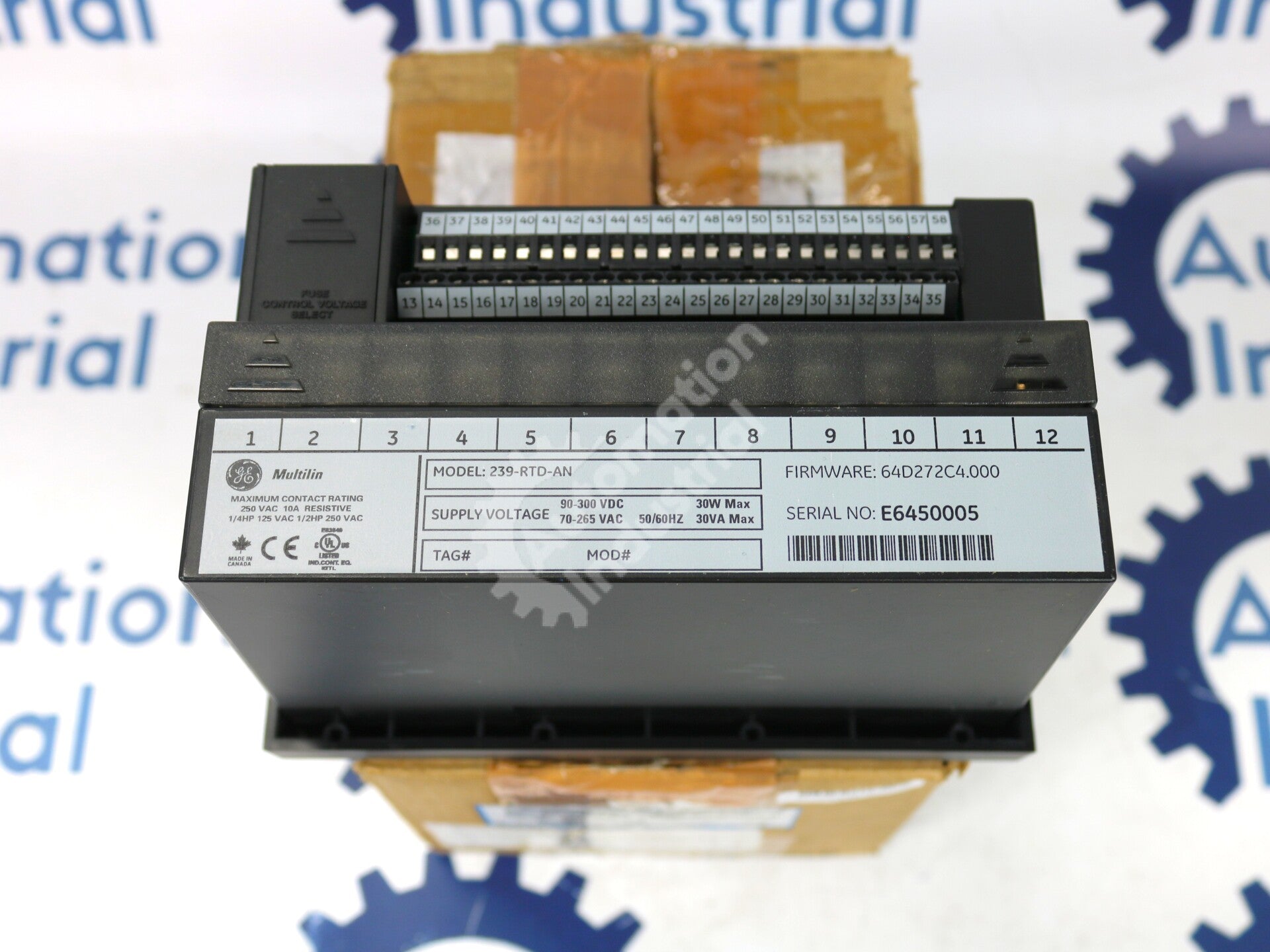 239 RTD-AN By GE Multilin Motor Protection Relay New Surplus Factory Package