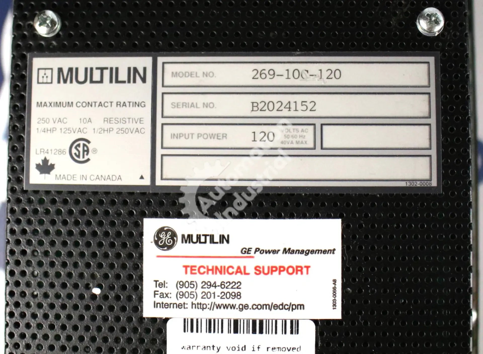 269-10C-120 by GE Fuji Multilin 269 Motor Management Relay New Surplus No Box