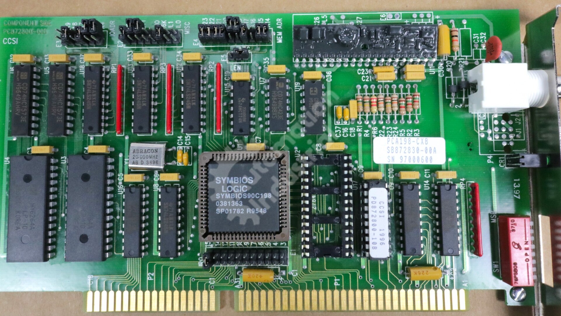 278A2181VRP3 By General Electric PCA198-CXB Arcnet Card W/ Pin Connector NSFP