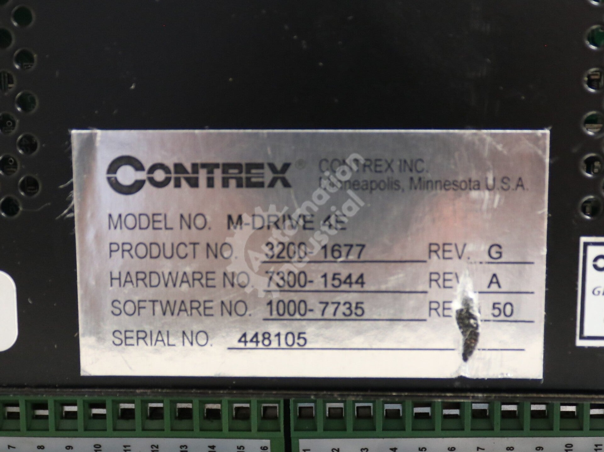 3200-1677 By Contrex M-Drive 4E Digital Monitor Speed Drive Controller