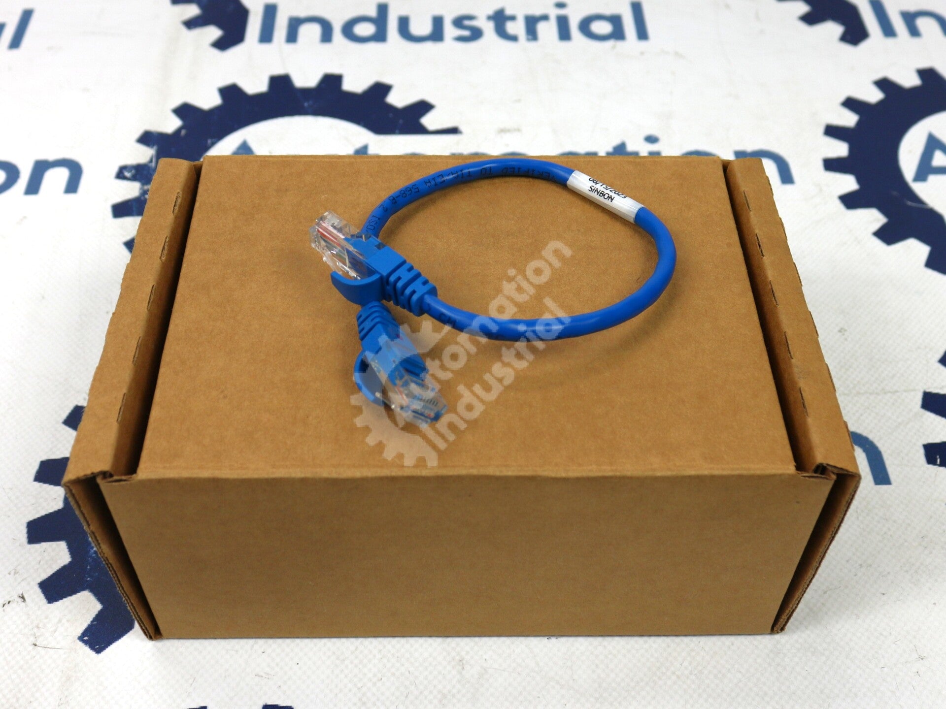 336A4940DTP1BL By Sinbon 1FT Blue RJ45 4PR 24AWG 10G Patch Cable