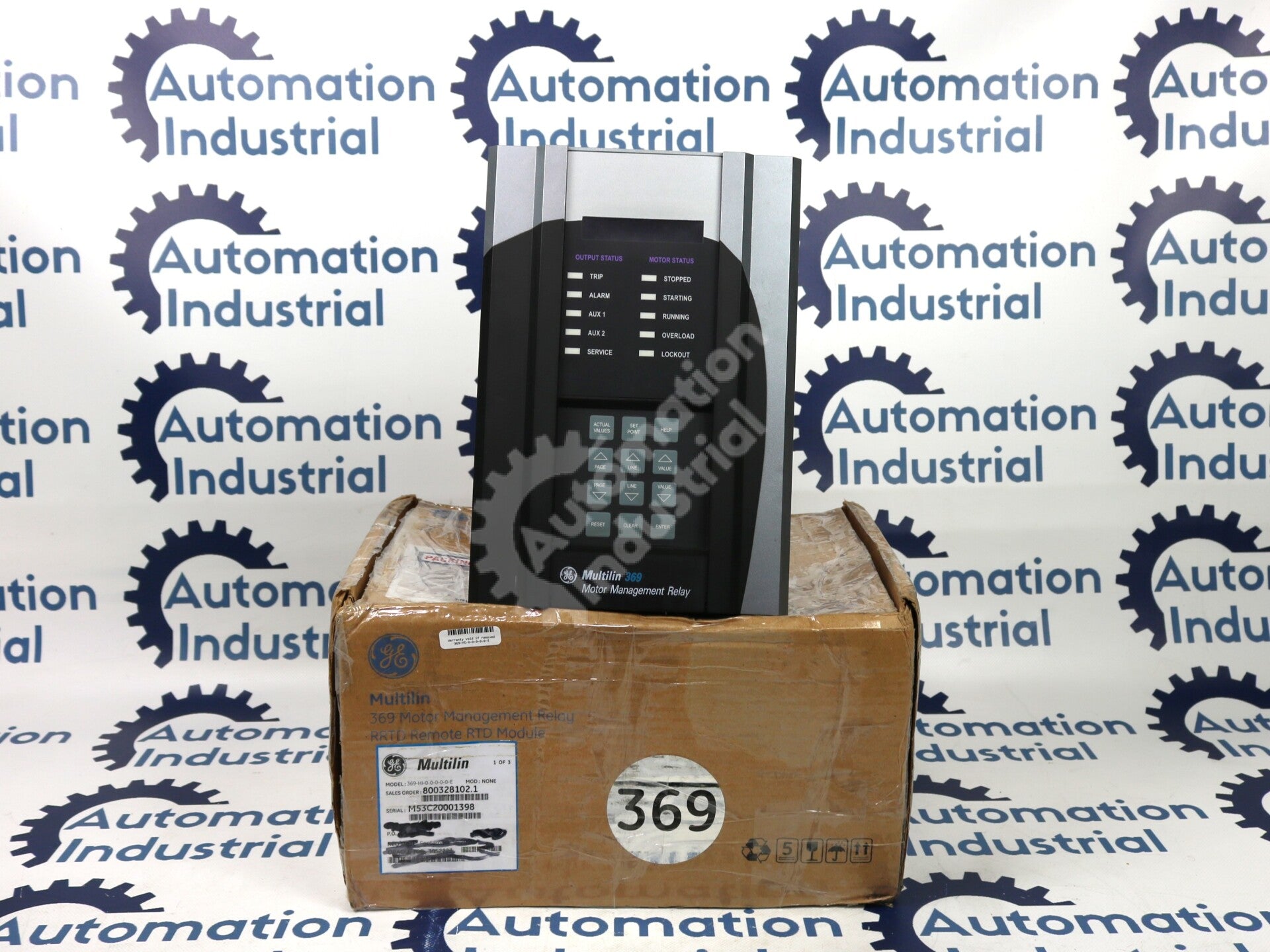 369-HI-0-0-0-0-0-E By GE Multilin Motor Protection Relay NSNB