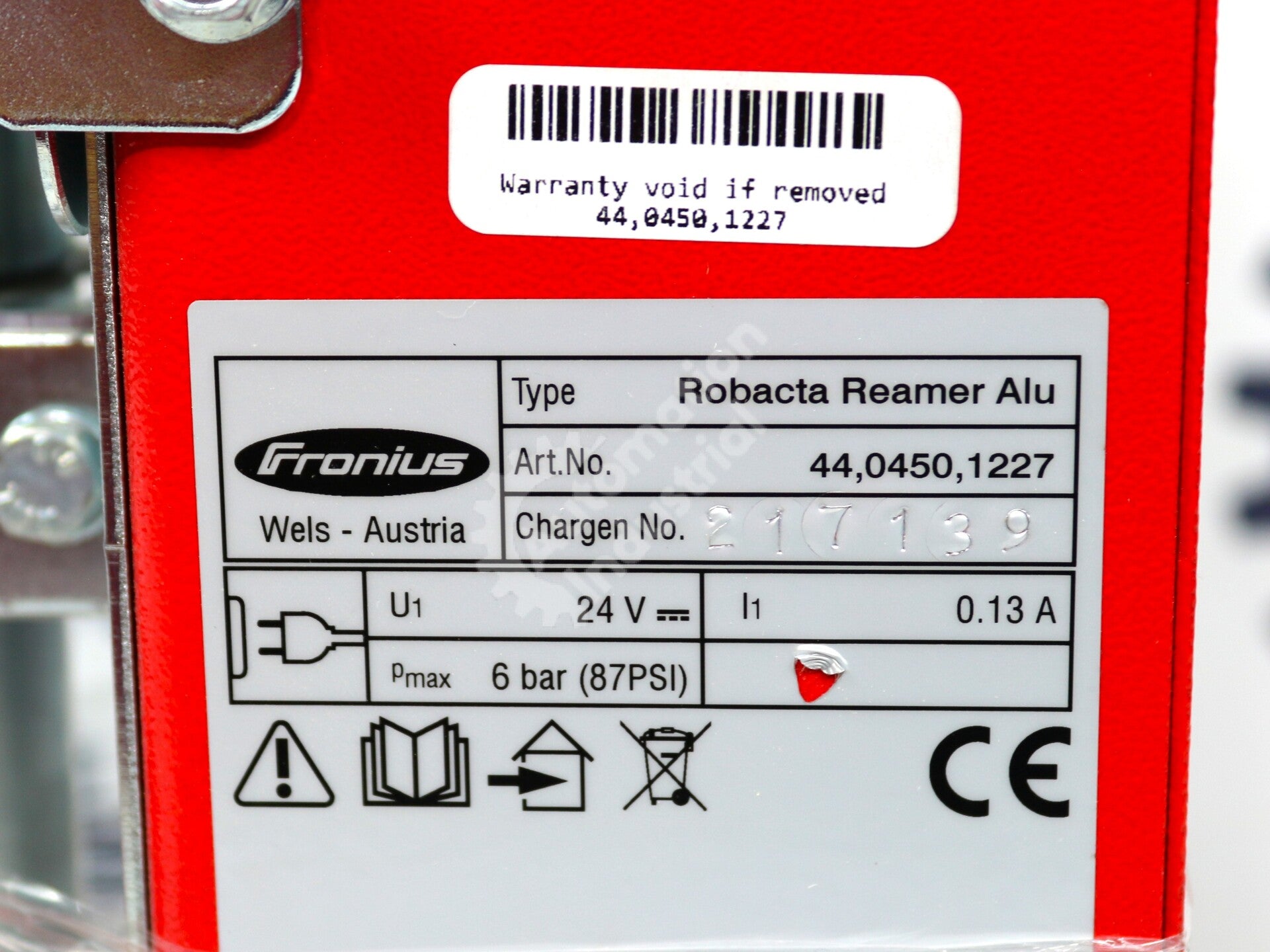 44,0450,1227 By Fronius Robacta Reamer Welding Torch Cleaning System