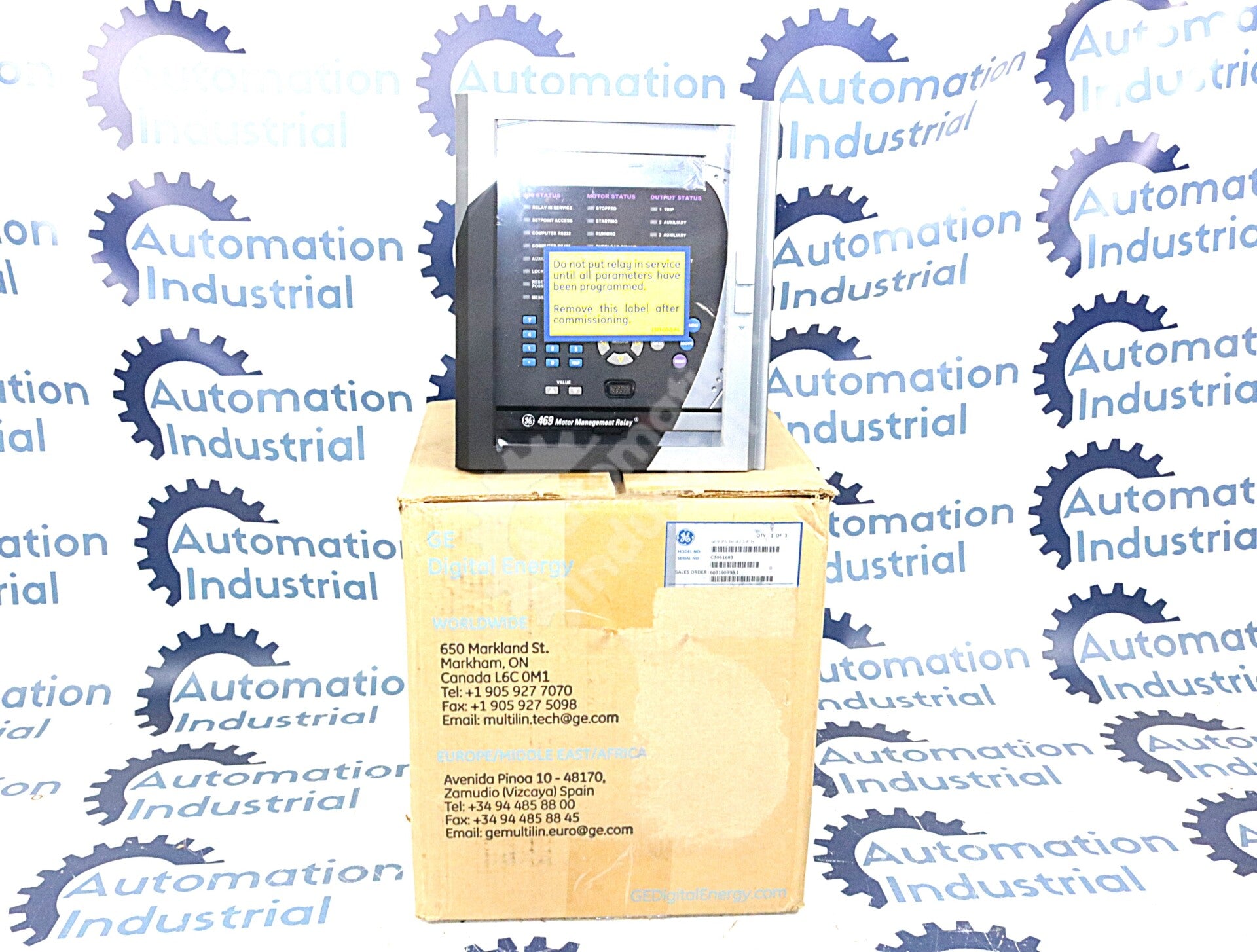 469-P5-HI-A20-E-H By GE Multilin 5 Amp 90-300VDC 469 Motor Management Relay NSFP