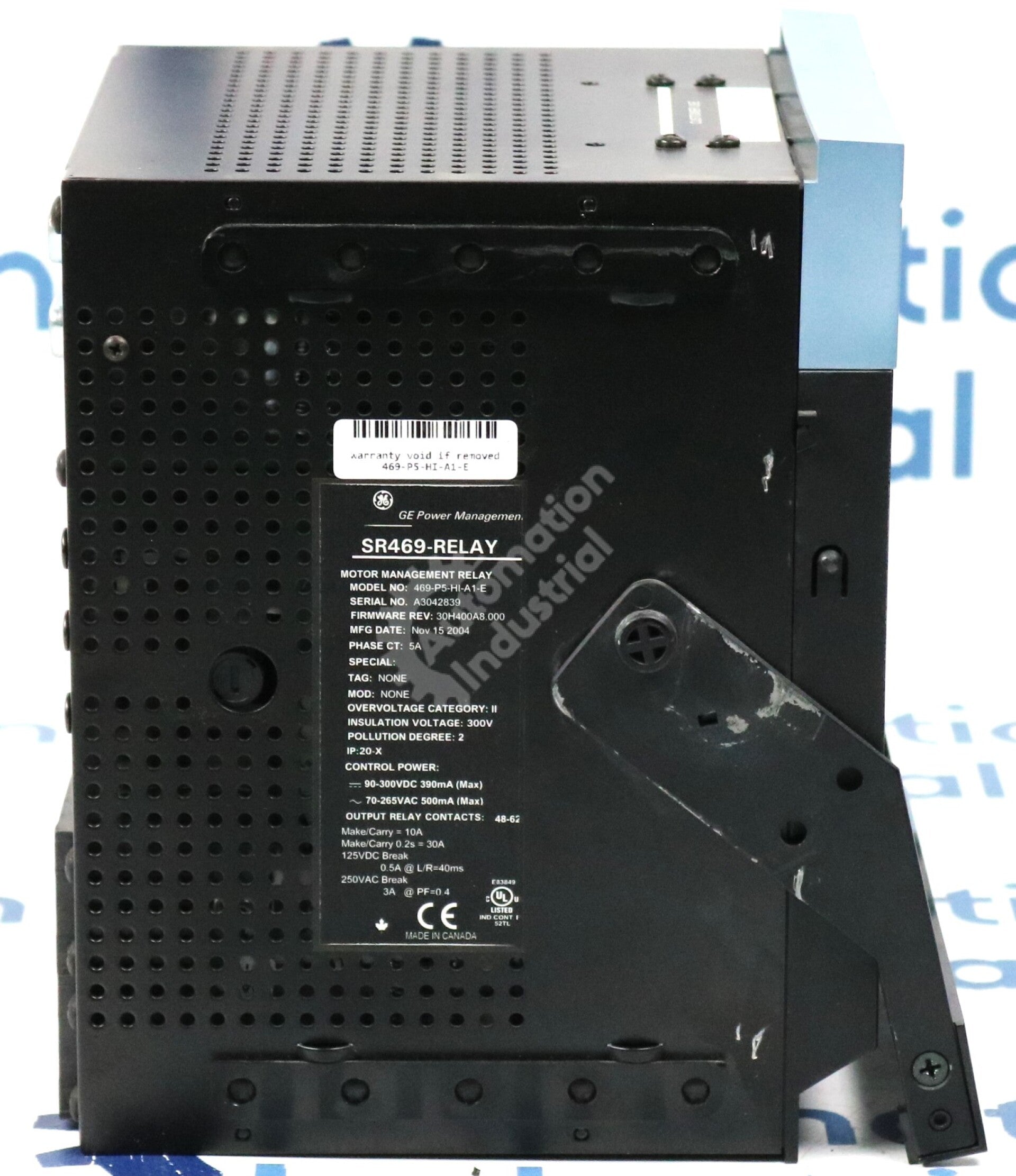 469-P5-HI-A1-E By GE Multilin  Motor Management Relay