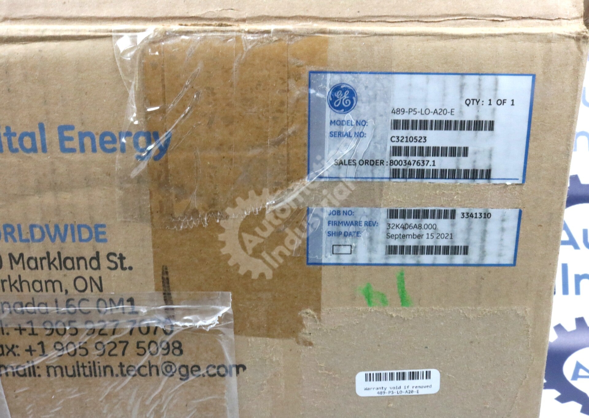489-P5-LO-A20-E By GE Multilin Generator Management Relay NSFP