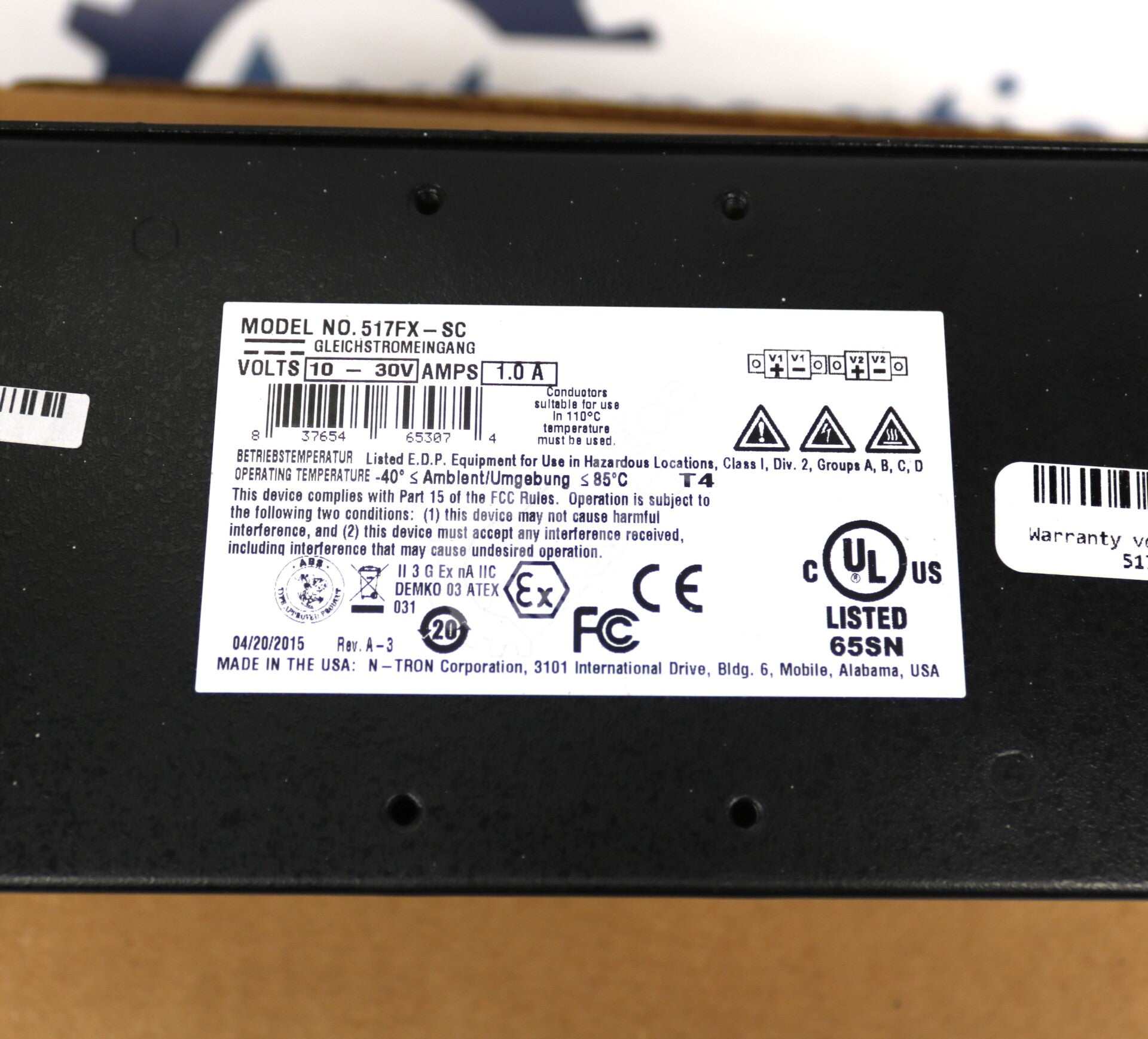 517FX-SC By N-Tron 10-30VDC Series 500 17-Port Ethernet Switch