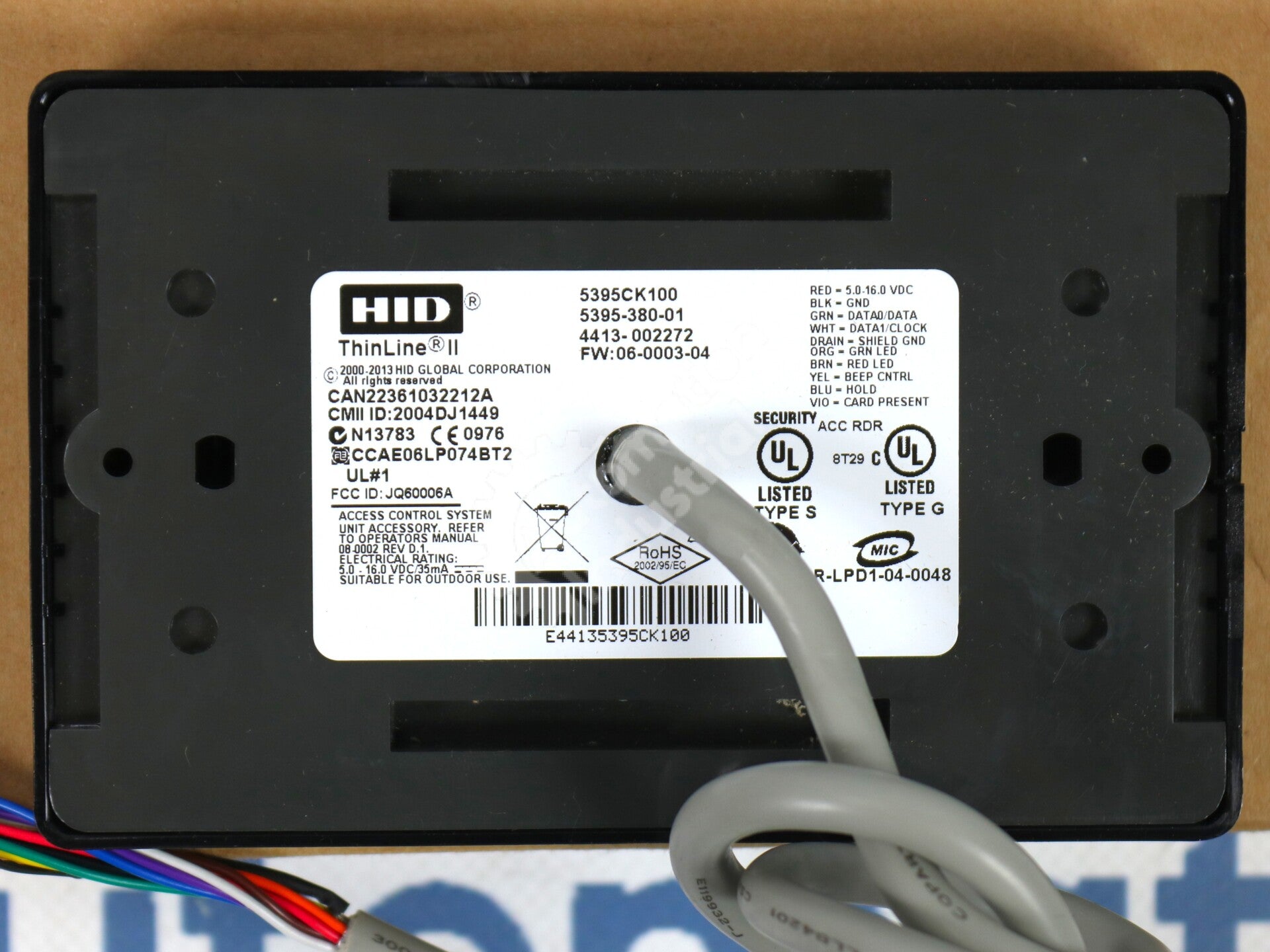 5395CK100 By HID Global ThinLine II 5395 Wall Switch Reader NSFP