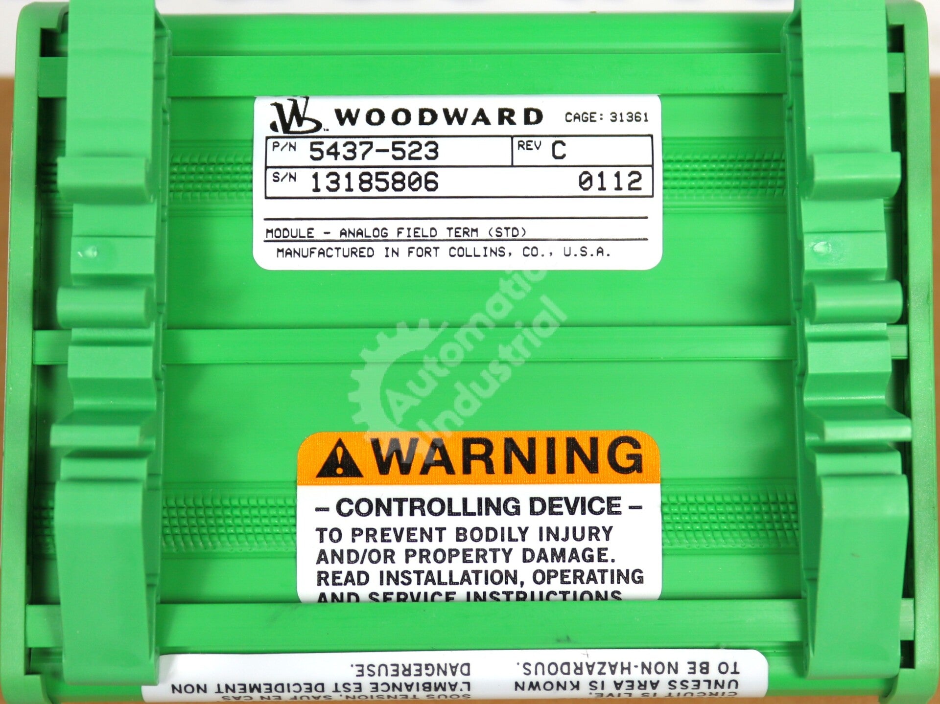 5437-523 By Woodward Analog Field Term Module New Surplus No Box