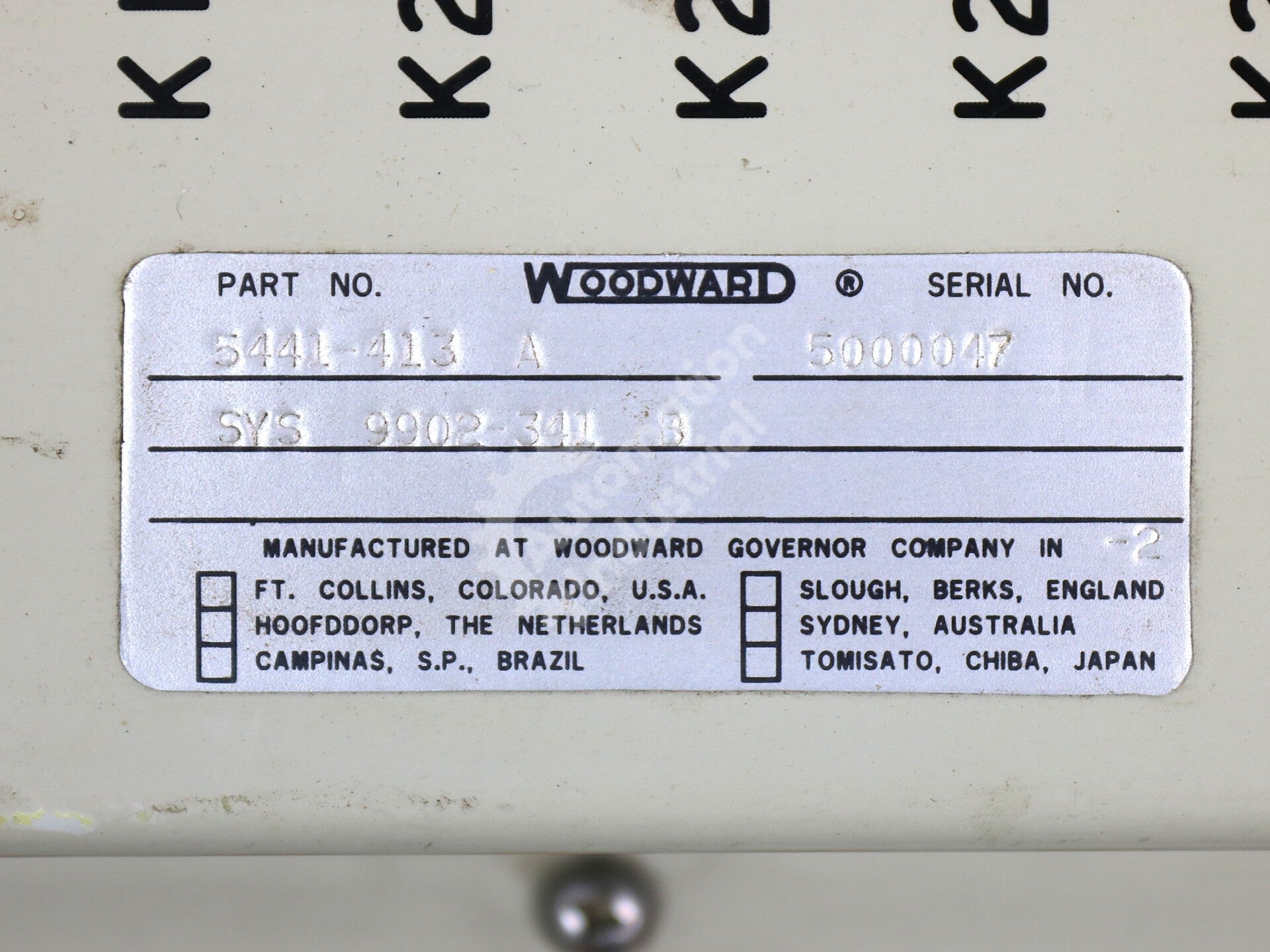 5441-413 By Woodward 24VDC 32-Channel Relay Interface Module