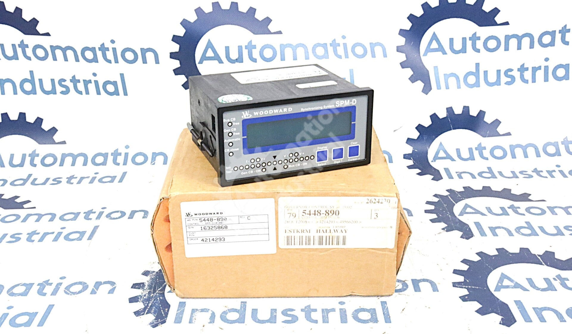 5448-890 By Woodward 24VDC 3 Button Interphase SPM-D Synchronizer NSFP