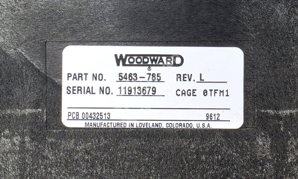5463-785 By Woodward High-Speed Isolated Analog Input Module NNB
