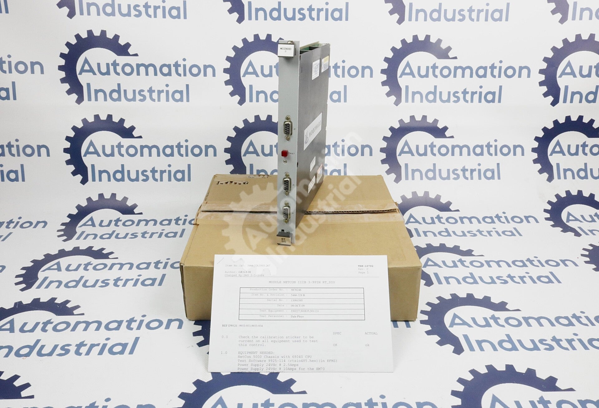 5466-328 By Woodward Dual Port Analog MicroNet Combination Module NSFP