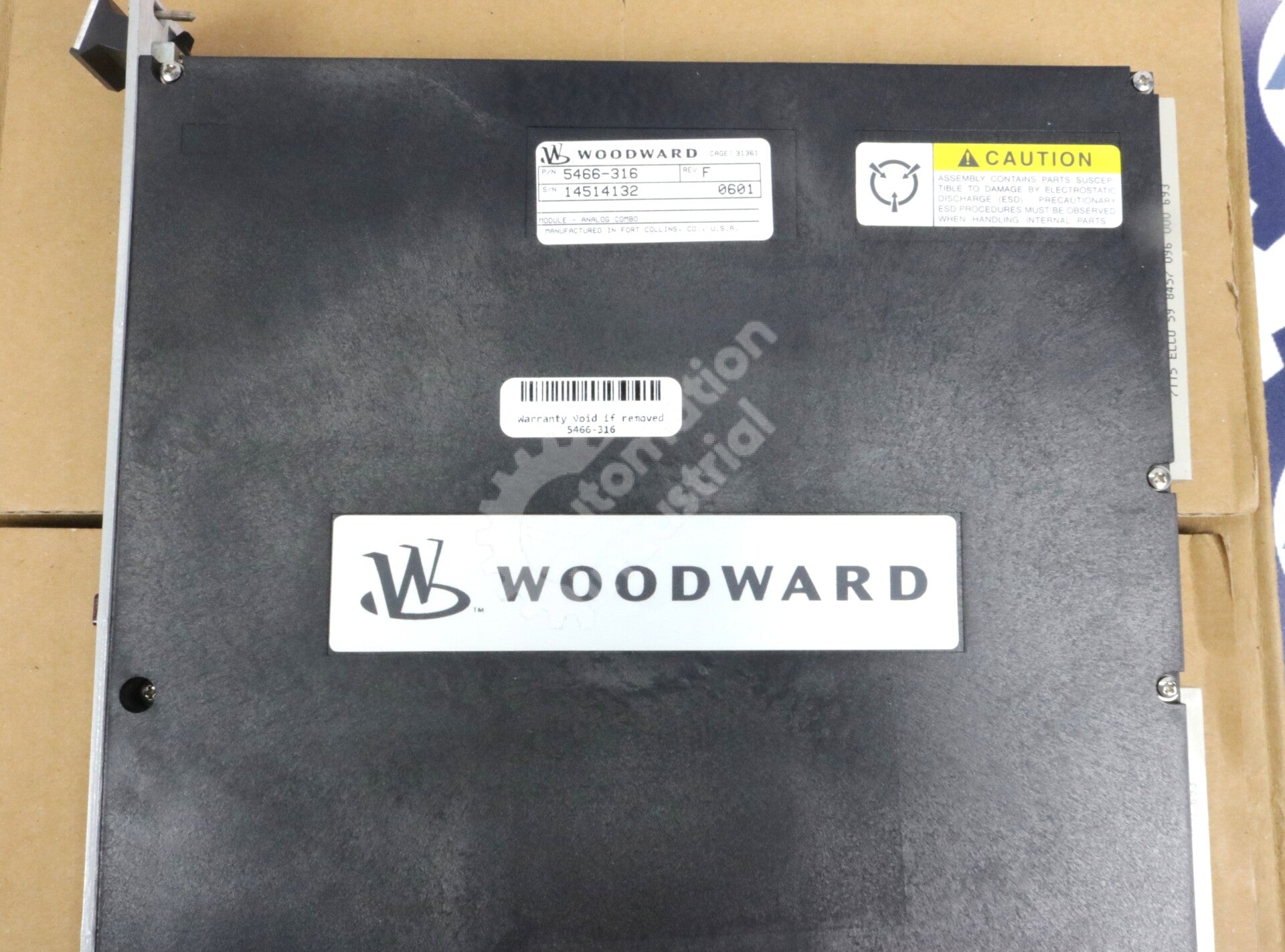 5466-316 By Woodward Dual Port MPU and I/O Analog Combo Module