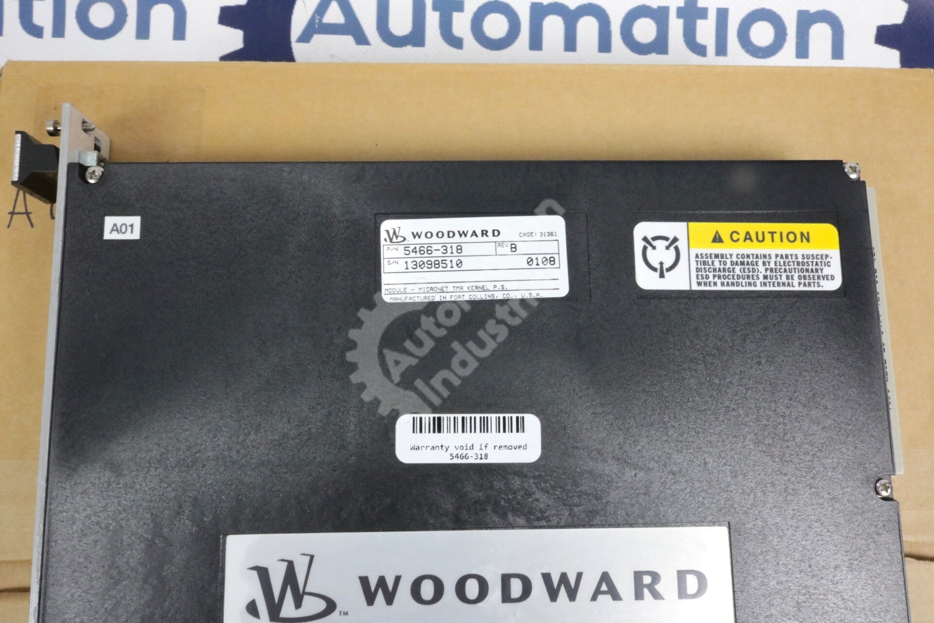 5466-318 By Woodward Micronet TMR Kernel P.S. Module