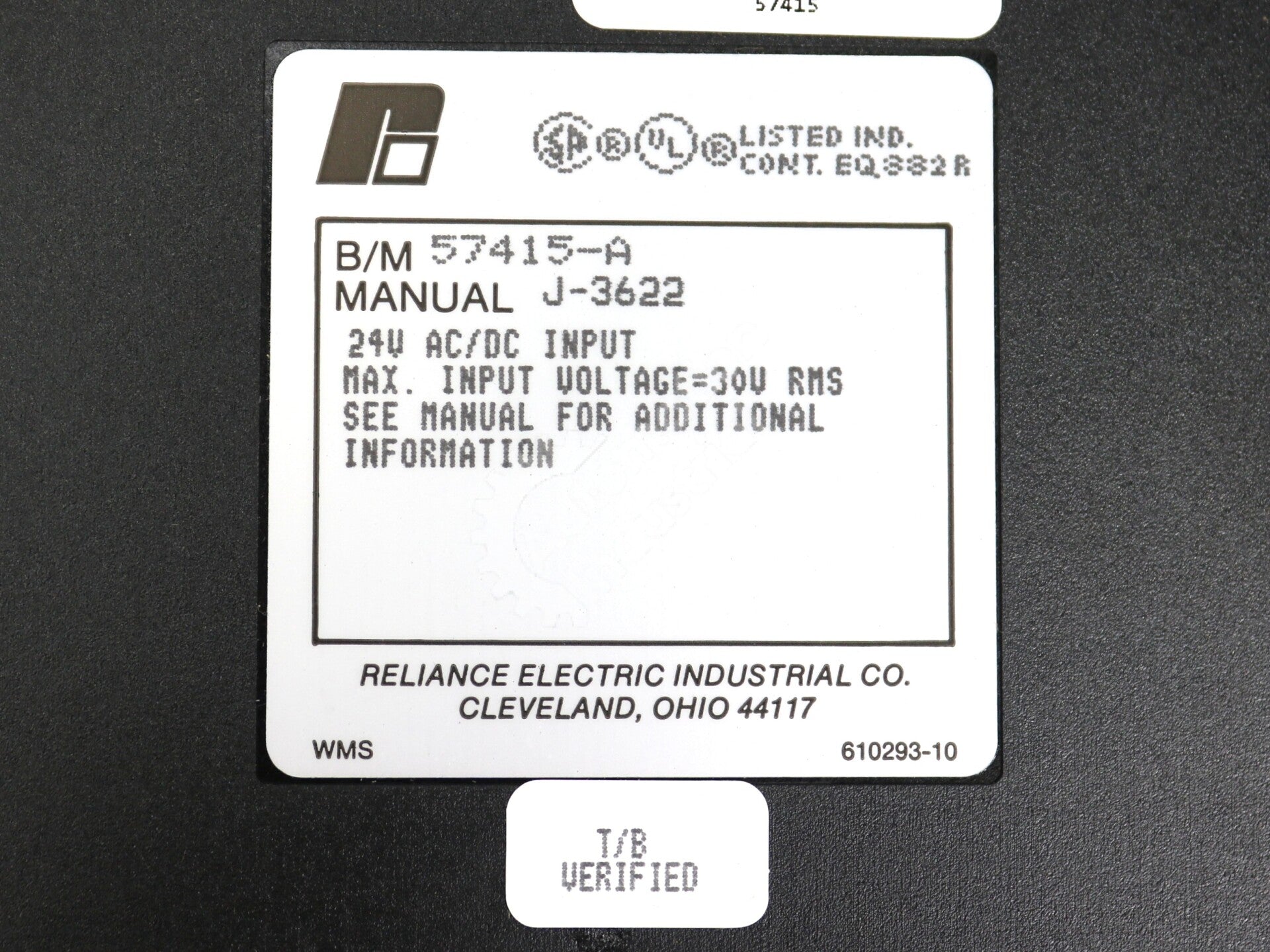 57415 By Reliance Electric 57415-A 24V AC/DC Input Module NSFP