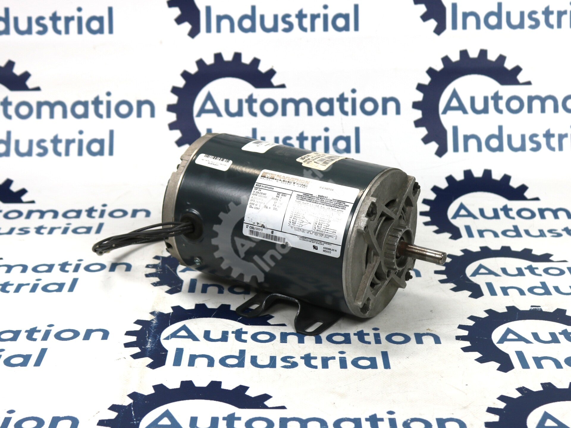 5K38PN305M By General Electric 5K38PN305 3-Phase 230-460V .75HP AC Motor