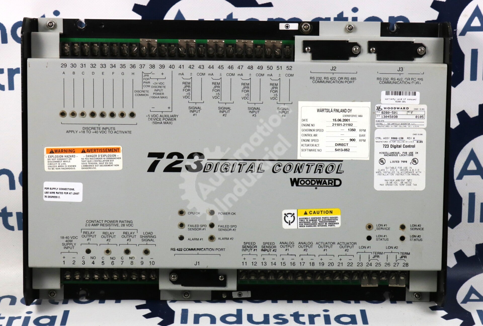 8280-501 By Woodward Digital Generator Controller