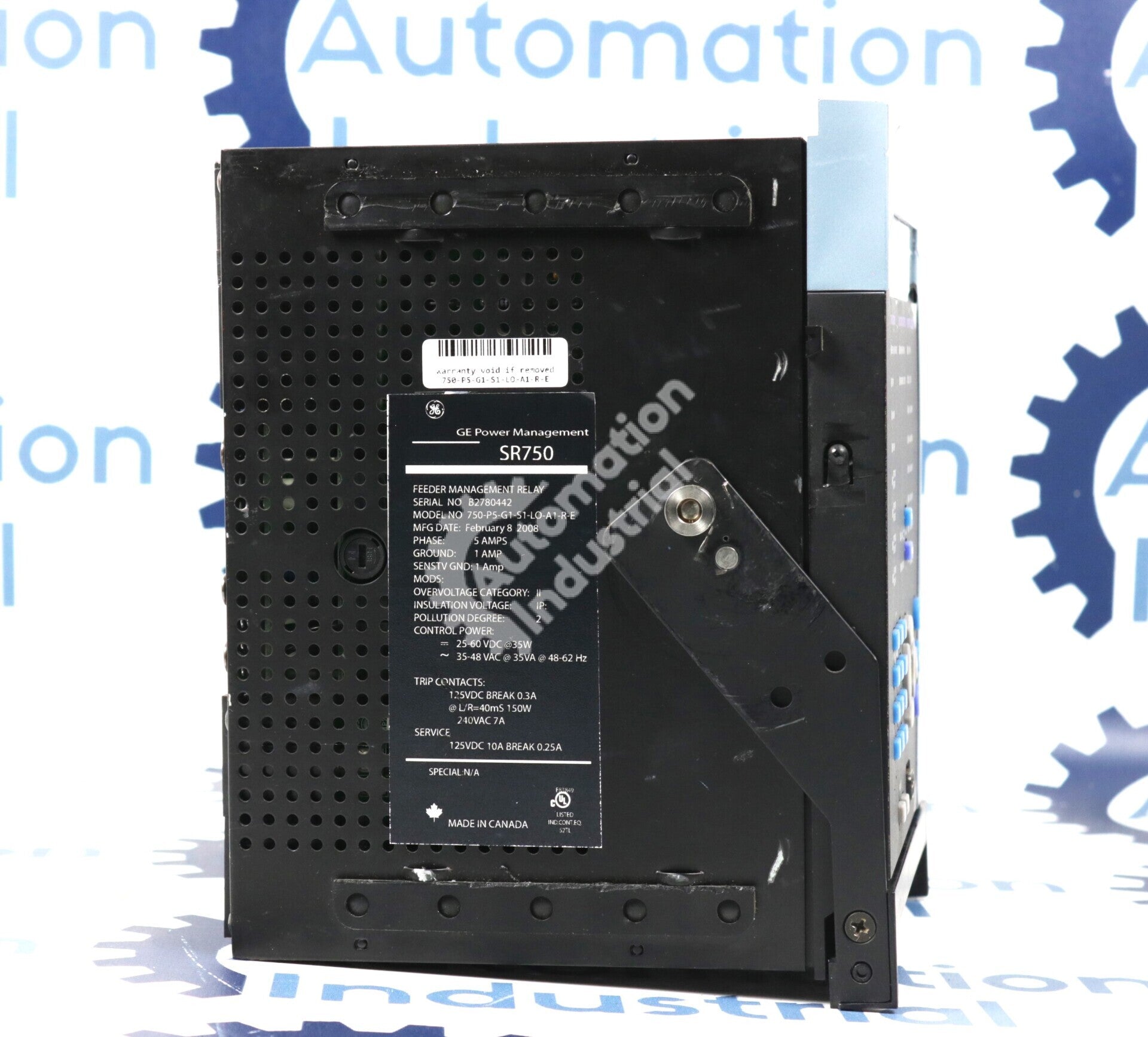 750-P5-G1-S1-LO-A1-R-E  By GE Multilin Feeder Management Relay