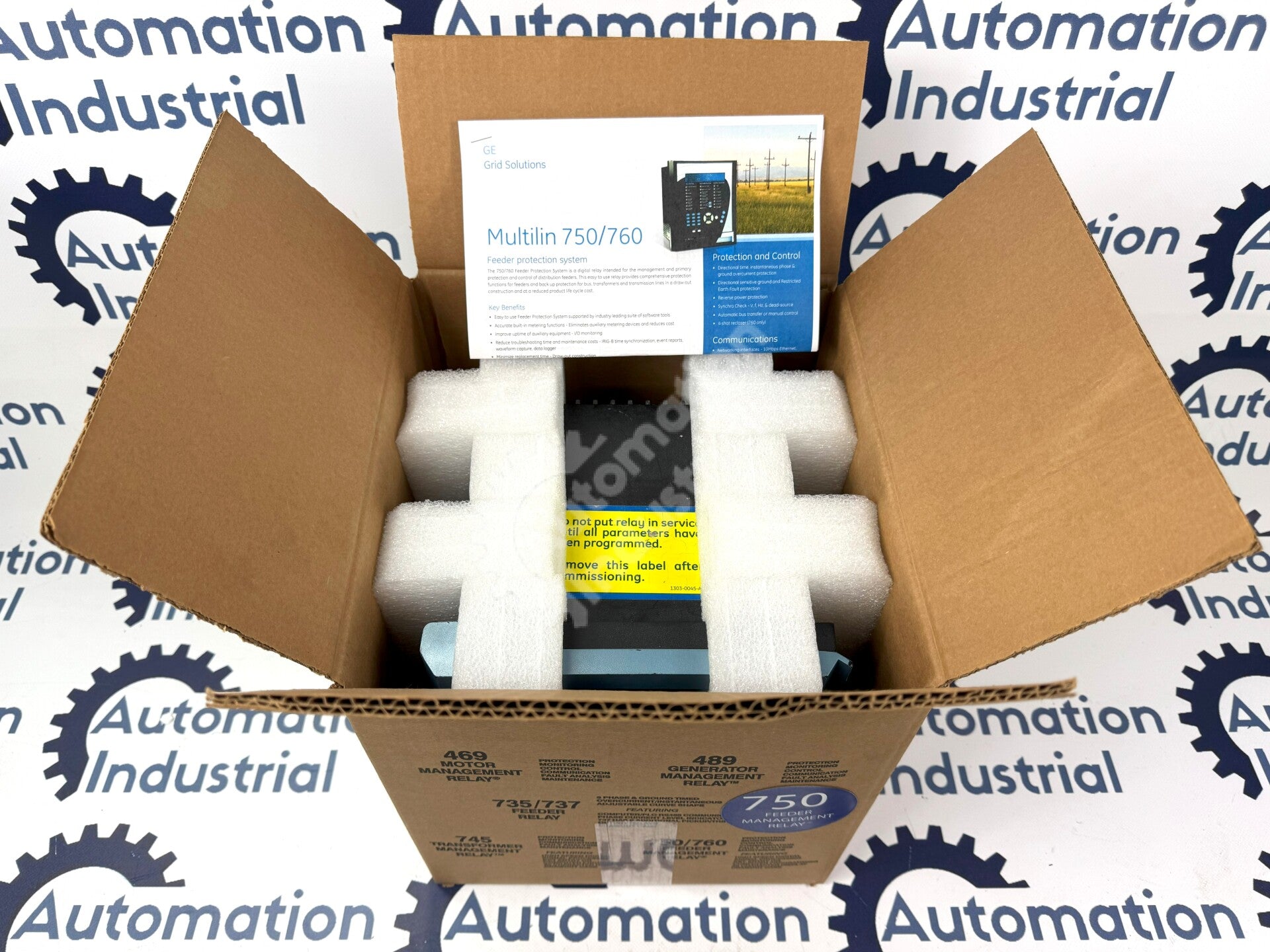 GE Multilin 750-P5-G5-S5-HI-A20-R-E Feeder Management Relay
