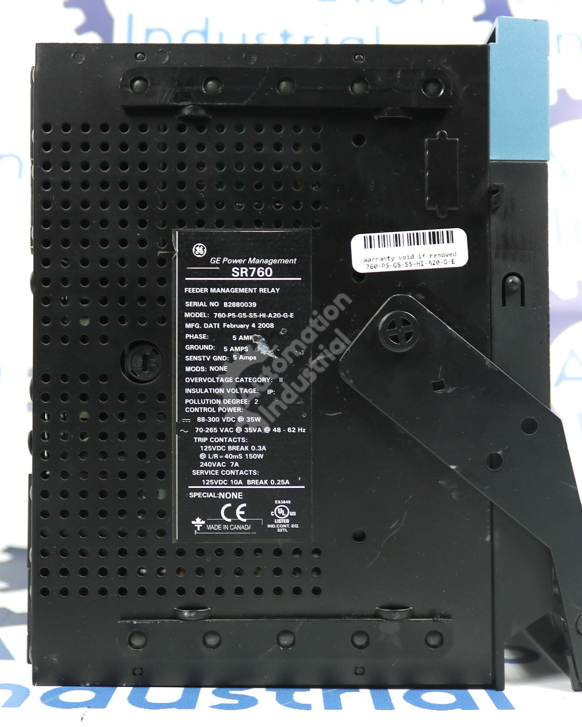 760-P5-G5-S5-HI-A20-G-E By GE Multilin Feeder Management Relay