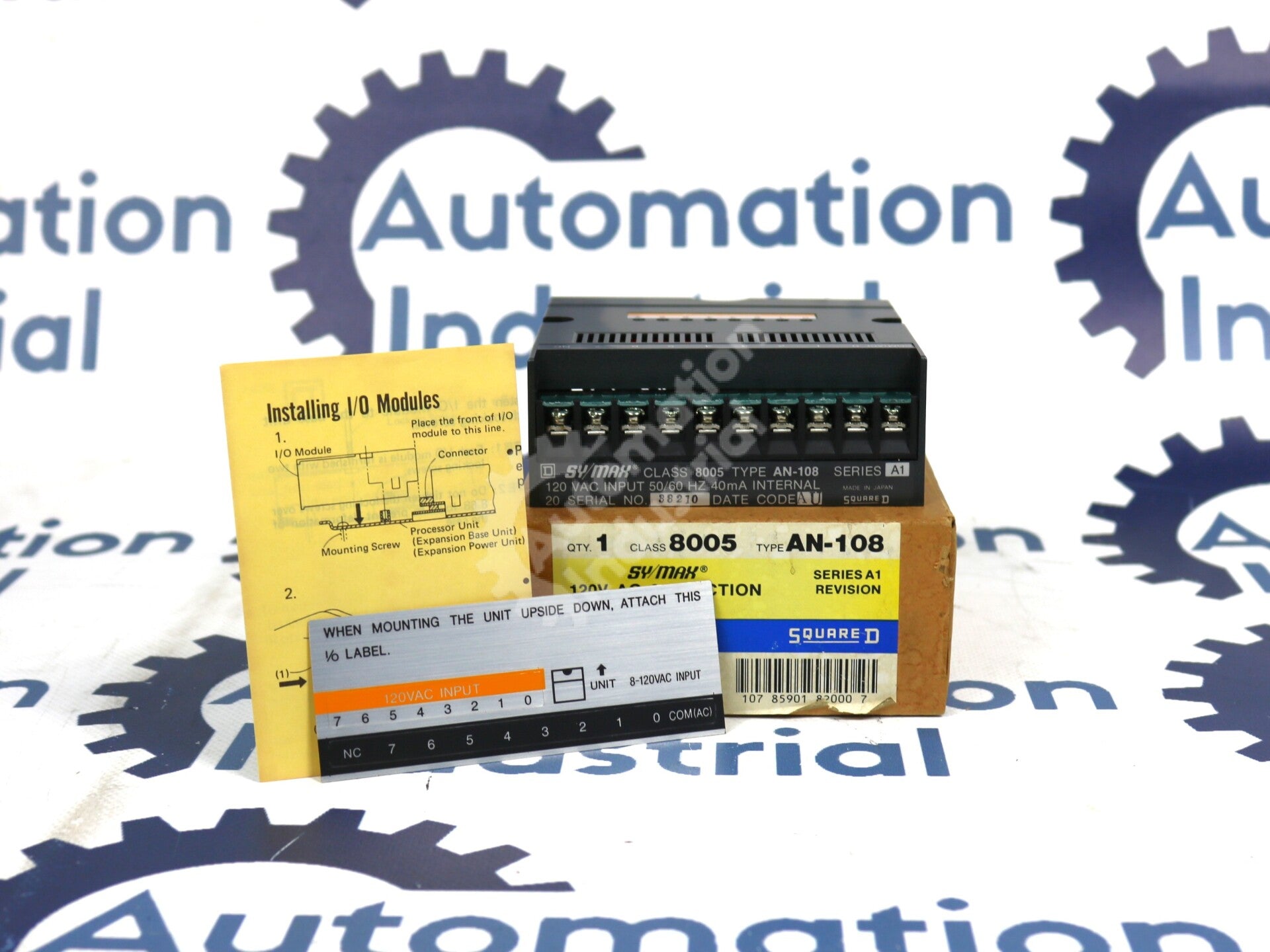 8005-AN-108 By Square D AN-108 120VAC 8 Function Input Module NSFP