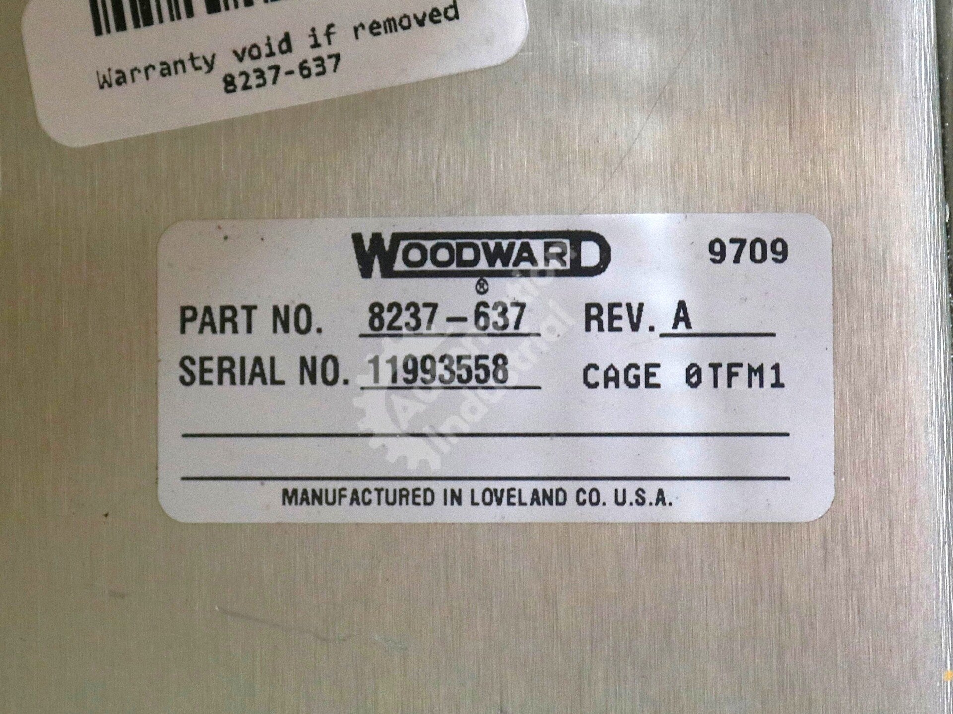 8237-637 By Woodward 24VDC NetCon 5000 F/T Industrial Control