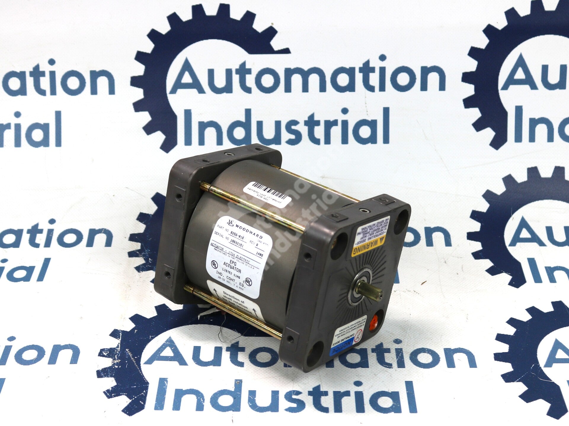 8256-016 By Woodward Isochronous and Droop Speed Control EPG Actuator