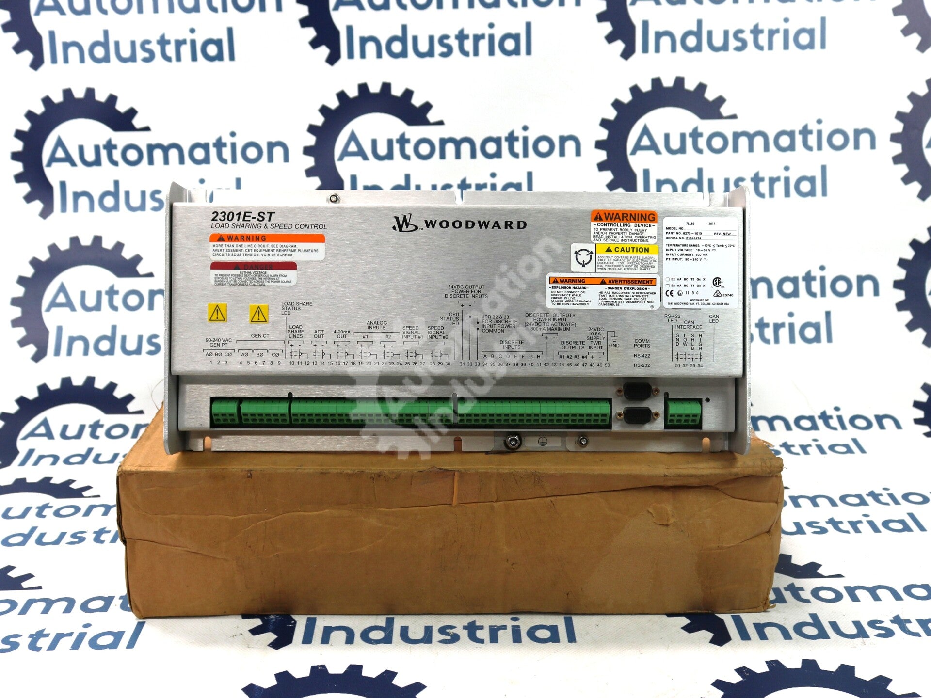 8273-1013 By Woodward Steam Turbine Load Sharing & Speed Control Module NSFP