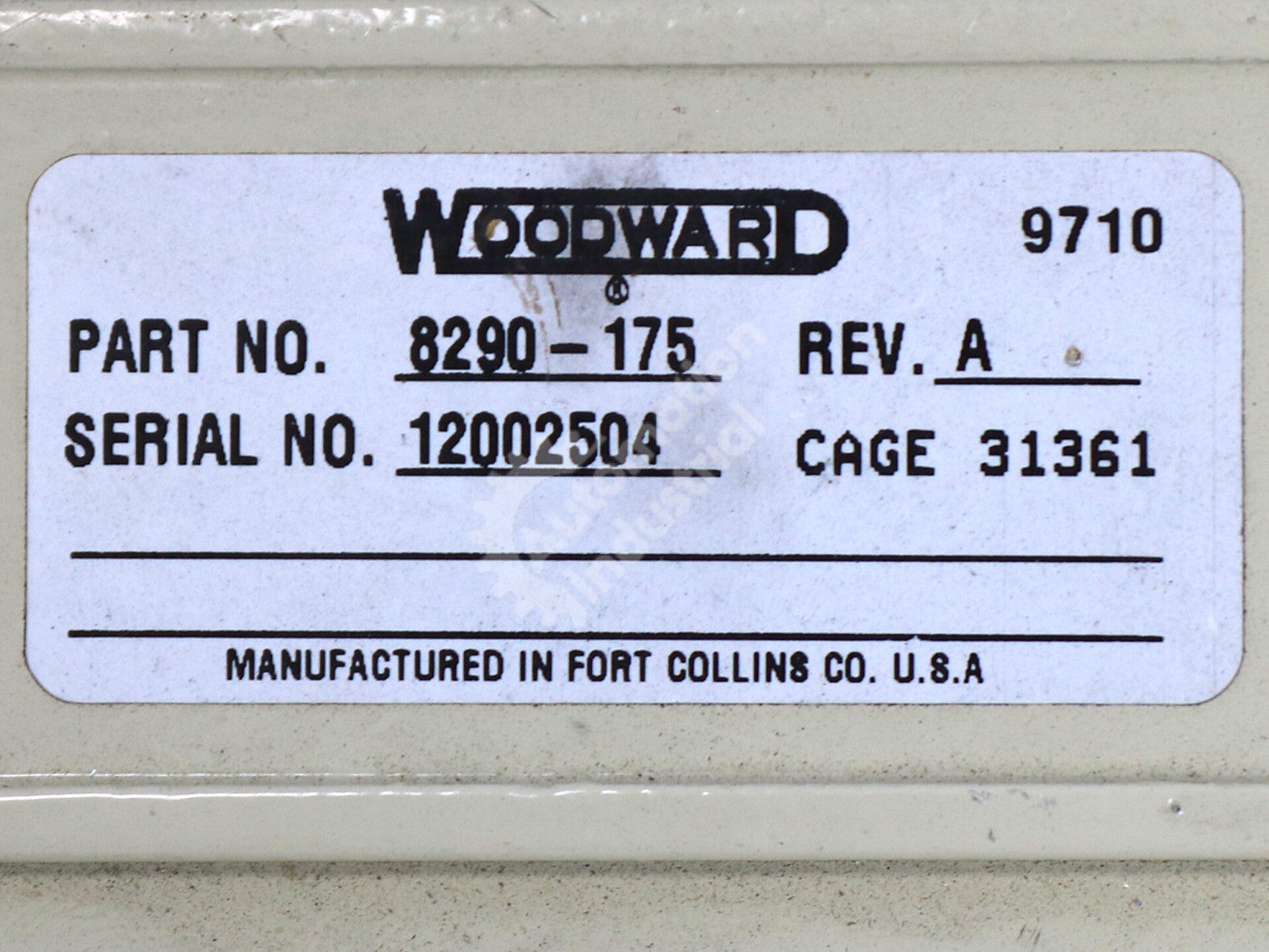 8290-175 By Woodward EGP Speed Control Module