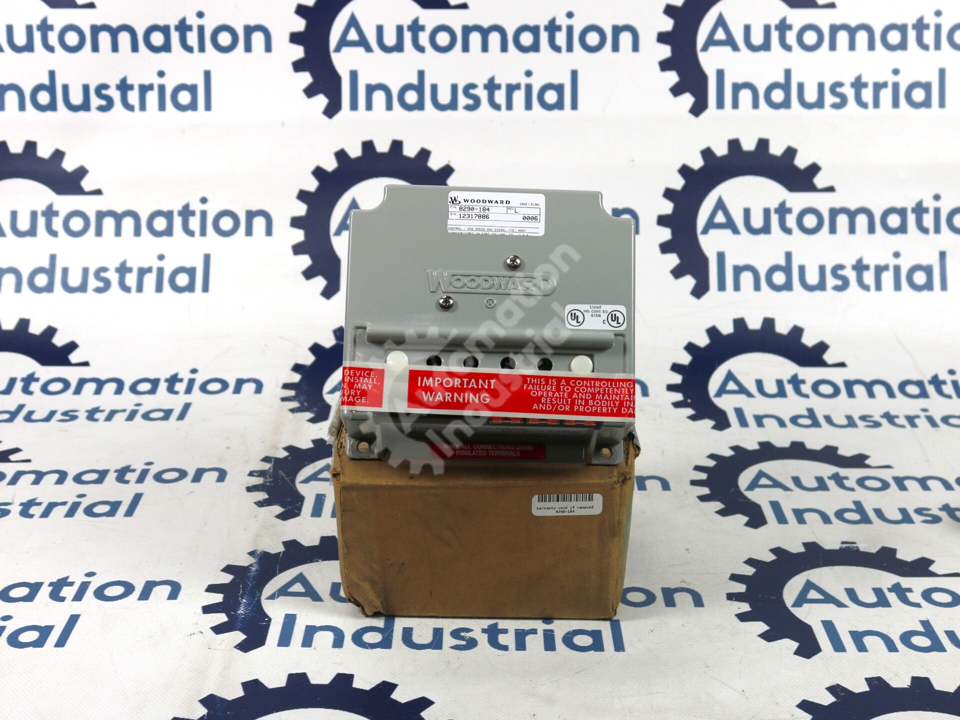 8290-184 By Woodward 24V EPG Isochronous Speed Control w/ Start Fuel Limit NSFP