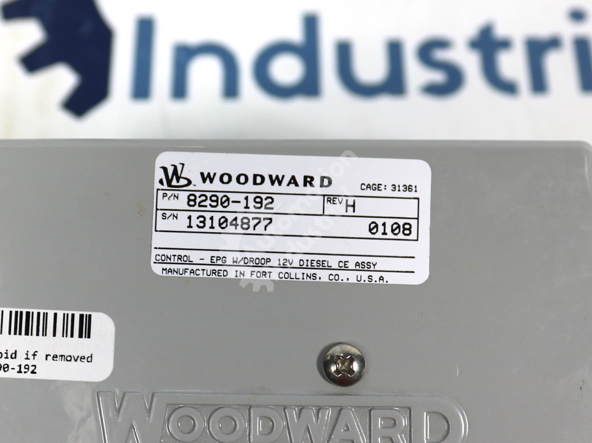 8290-192 By Woodward 12VDC EPG Speed Controller NSNB