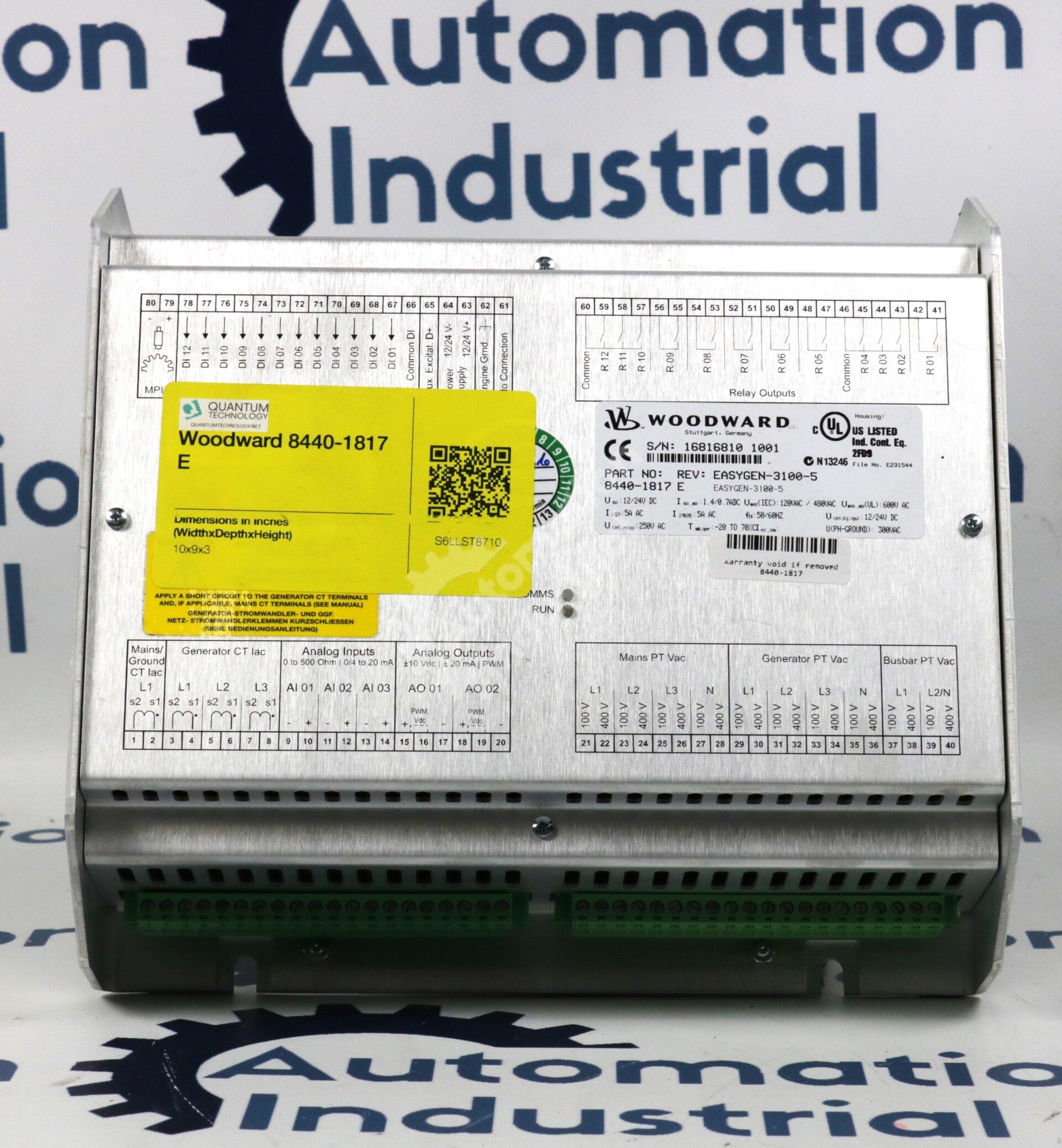 8440-1817 By Woodward EASYGEN-3100-5 Genset Control Model Controller