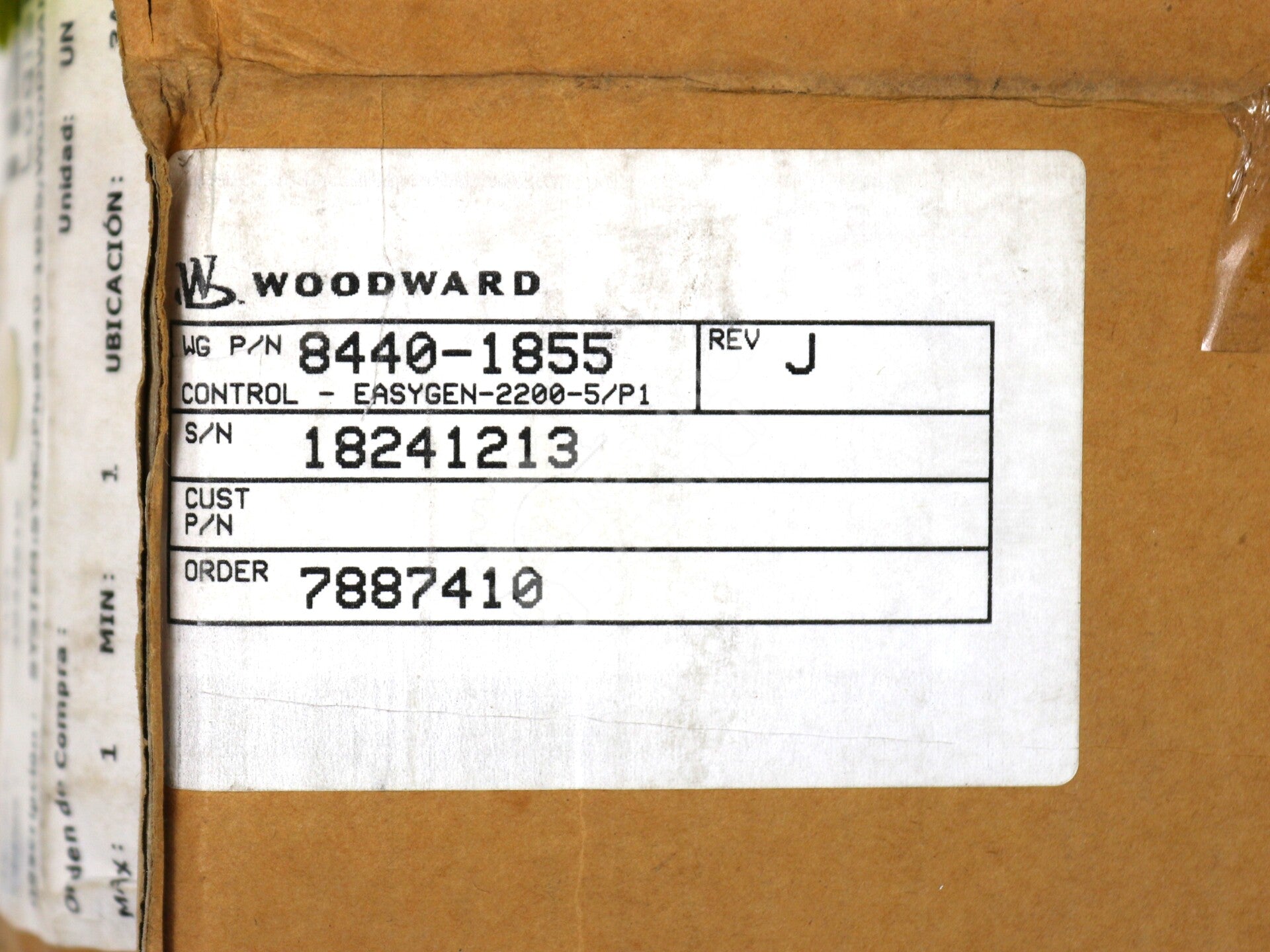 8440-1855 By Woodward EASYGEN-2200-5 Genset Controller HMI NSFP