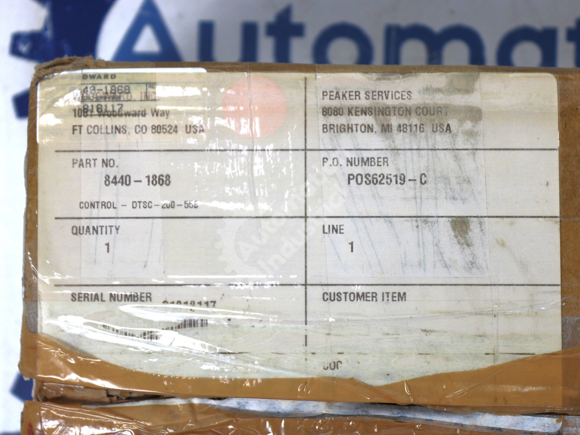 8440-1868 By Woodward DTSC-200 Automatic Transfer Switch Module NSFP