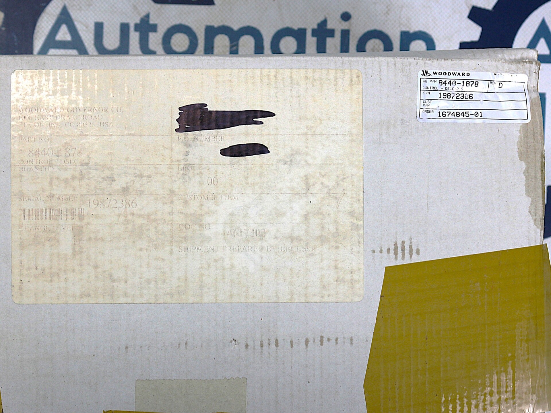 8440-1878 By Woodward Digital Synchronizer and Load Control NSFP