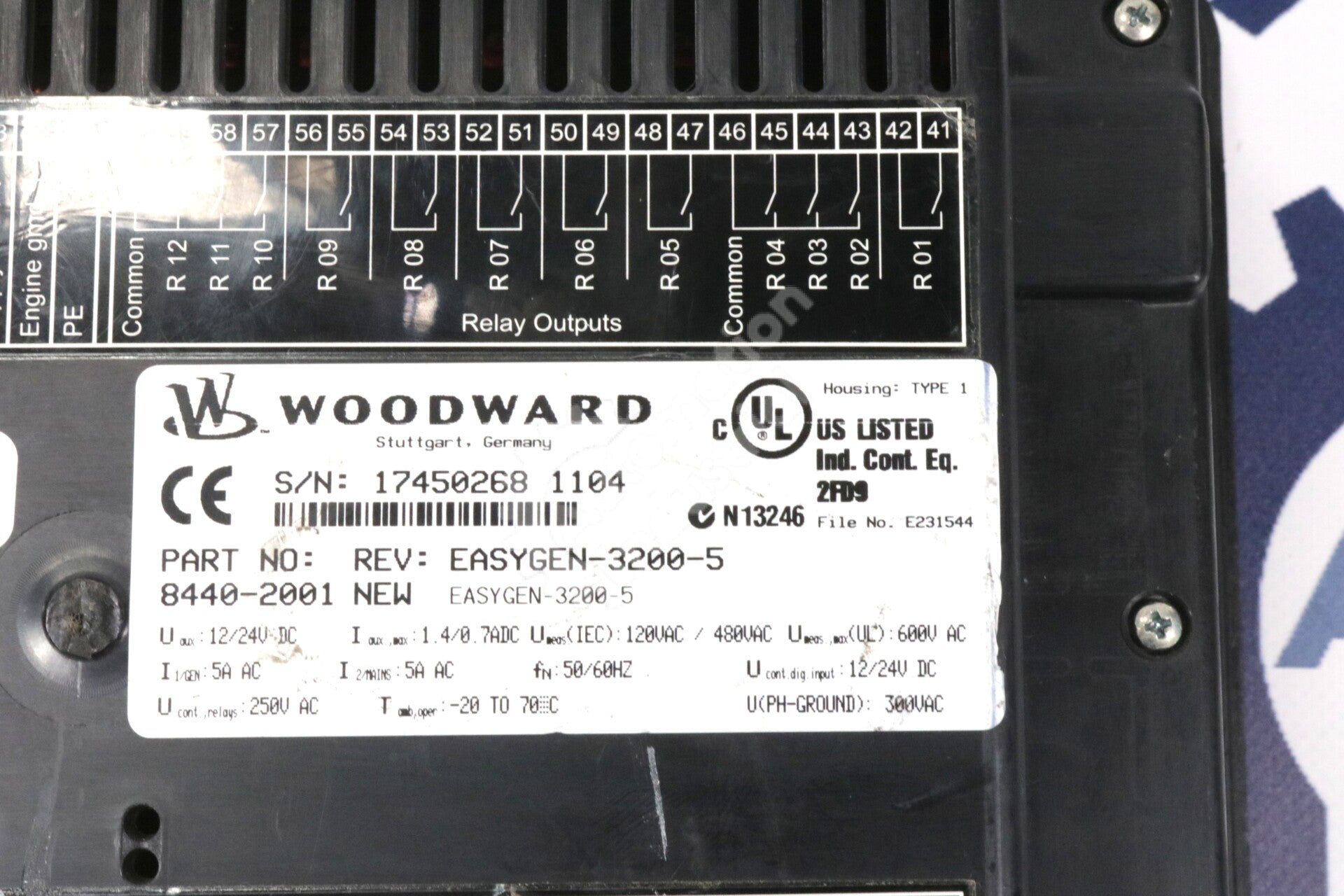 8440-2001 By Woodward EASYGEN-3200-5 24VDC Operator Interface